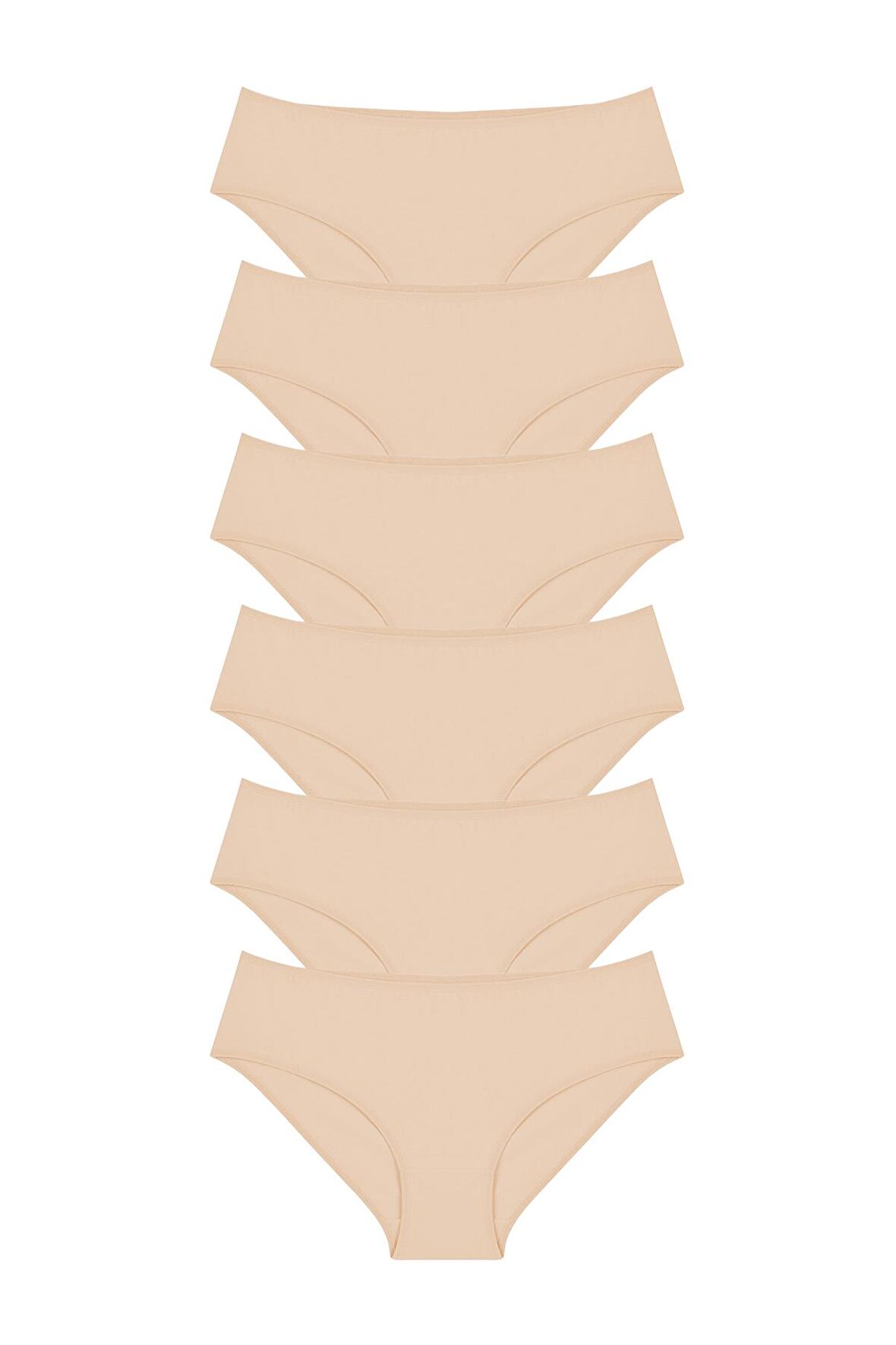 Kadın Külot Likralı Penye 6'lı Premium Paket 