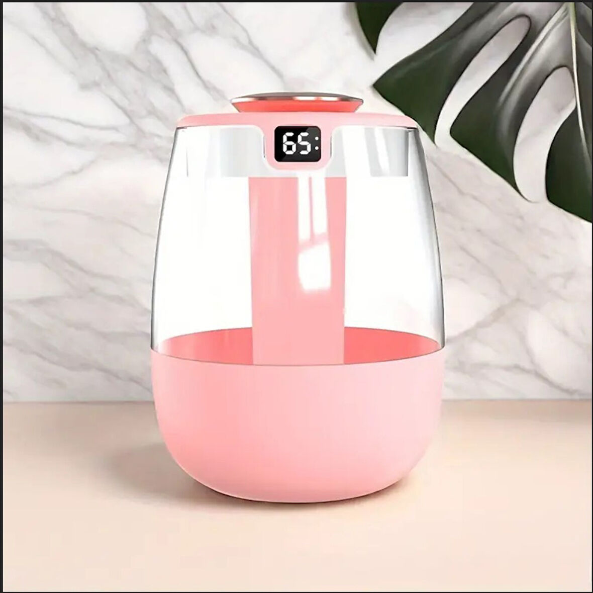 PEMBE BÜYÜK KAPASİTELİ 1.3 LT USB ULTRASONİK OFİS ODA VE ARABA HAVA NEMLENDİRİCİ BUHAR MAKİNESİ AROMA DİFİZÖRÜ ÇİFT PÜSKÜRTME