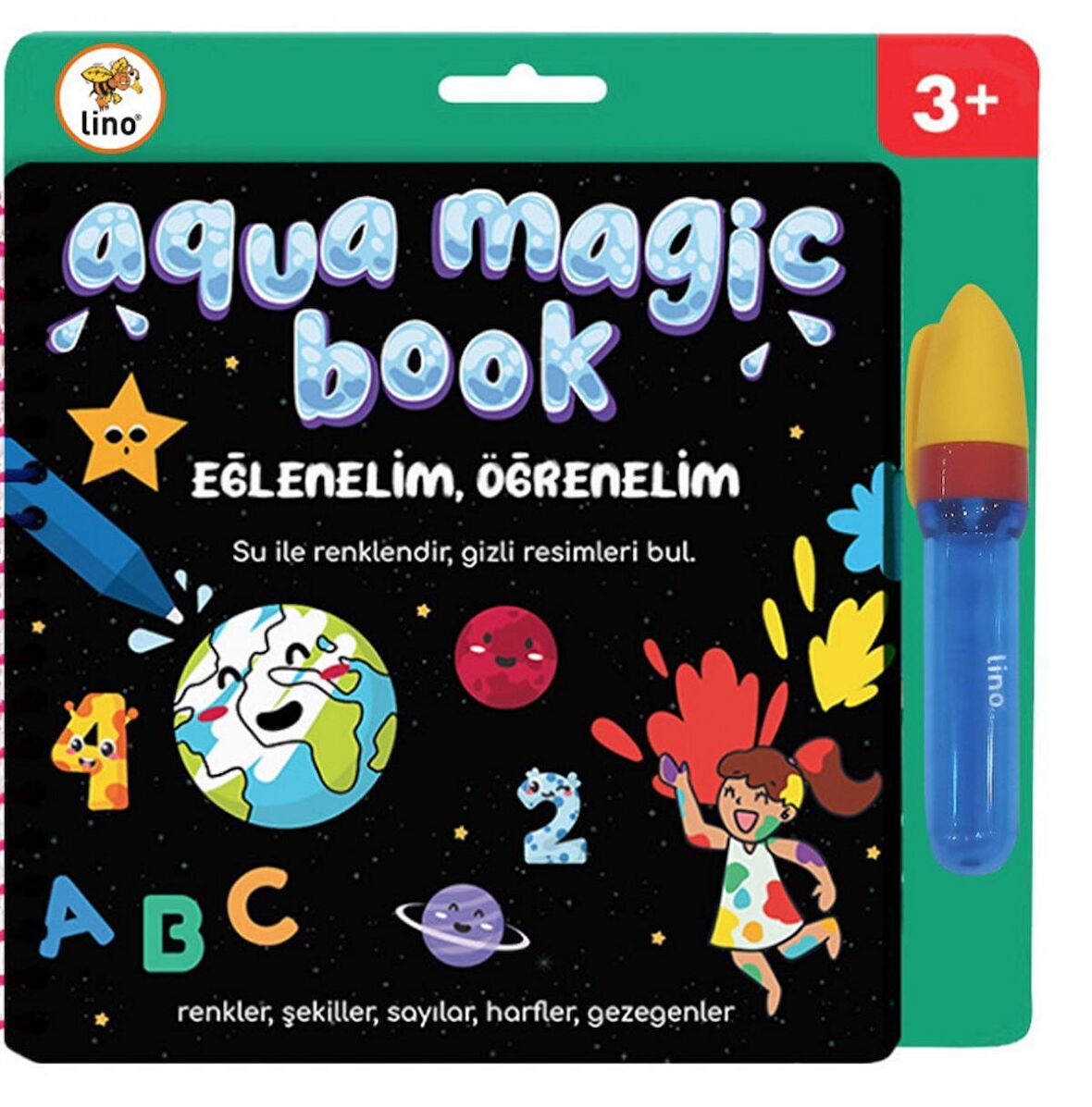 Lino Aqua Magic Book Eğlenelim, Öğrenelim ( Sihirli Boyama Kitabı)