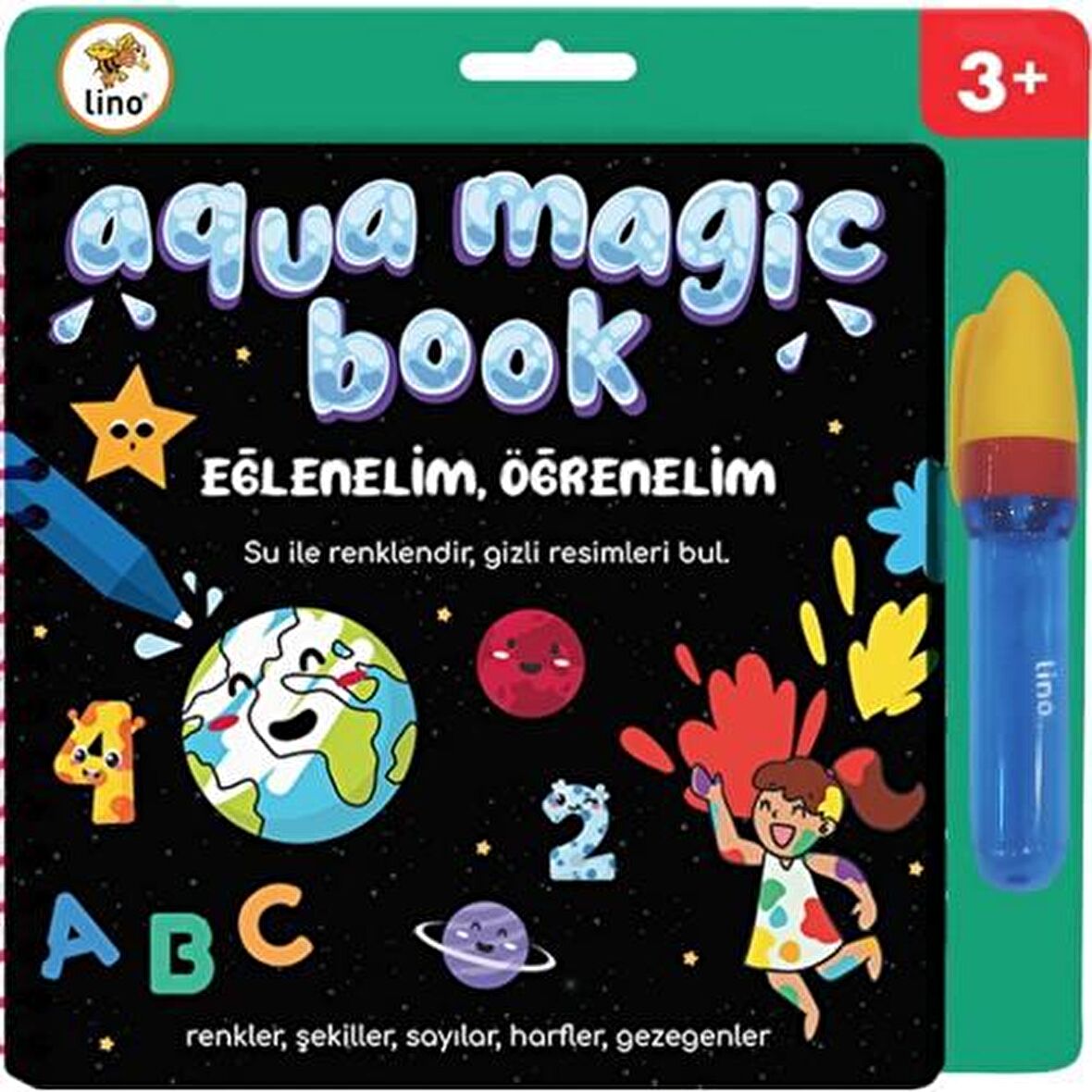 Lino Aqua Magic Book Eğlenelim, Öğrenelim Sihirli Boyama Kitabı