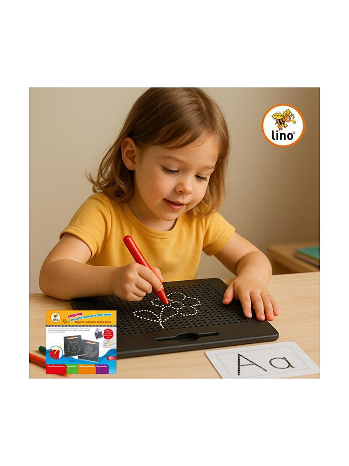 Lino Manyetik Kodlama ve Yaratıcı Çizim Tableti MP-100