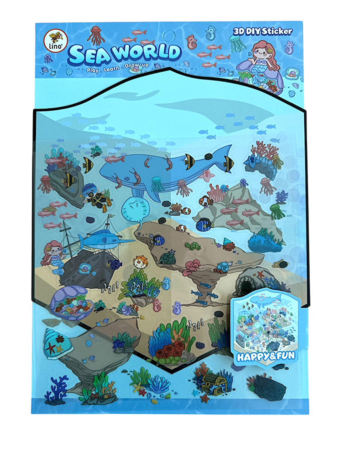 Lino 3D Sticker Set Sea World