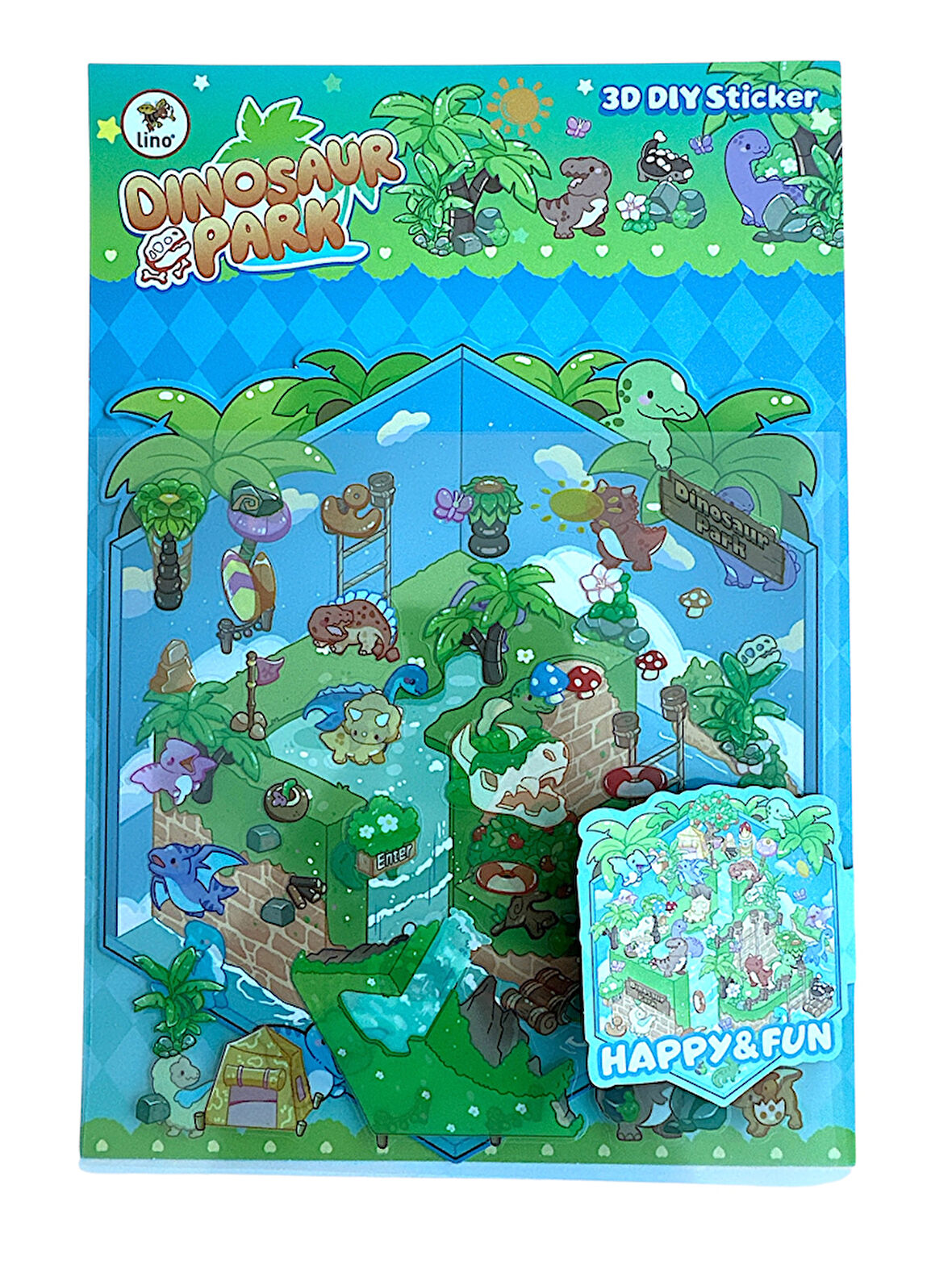 Lino 3D Sticker Set Dinasour Park