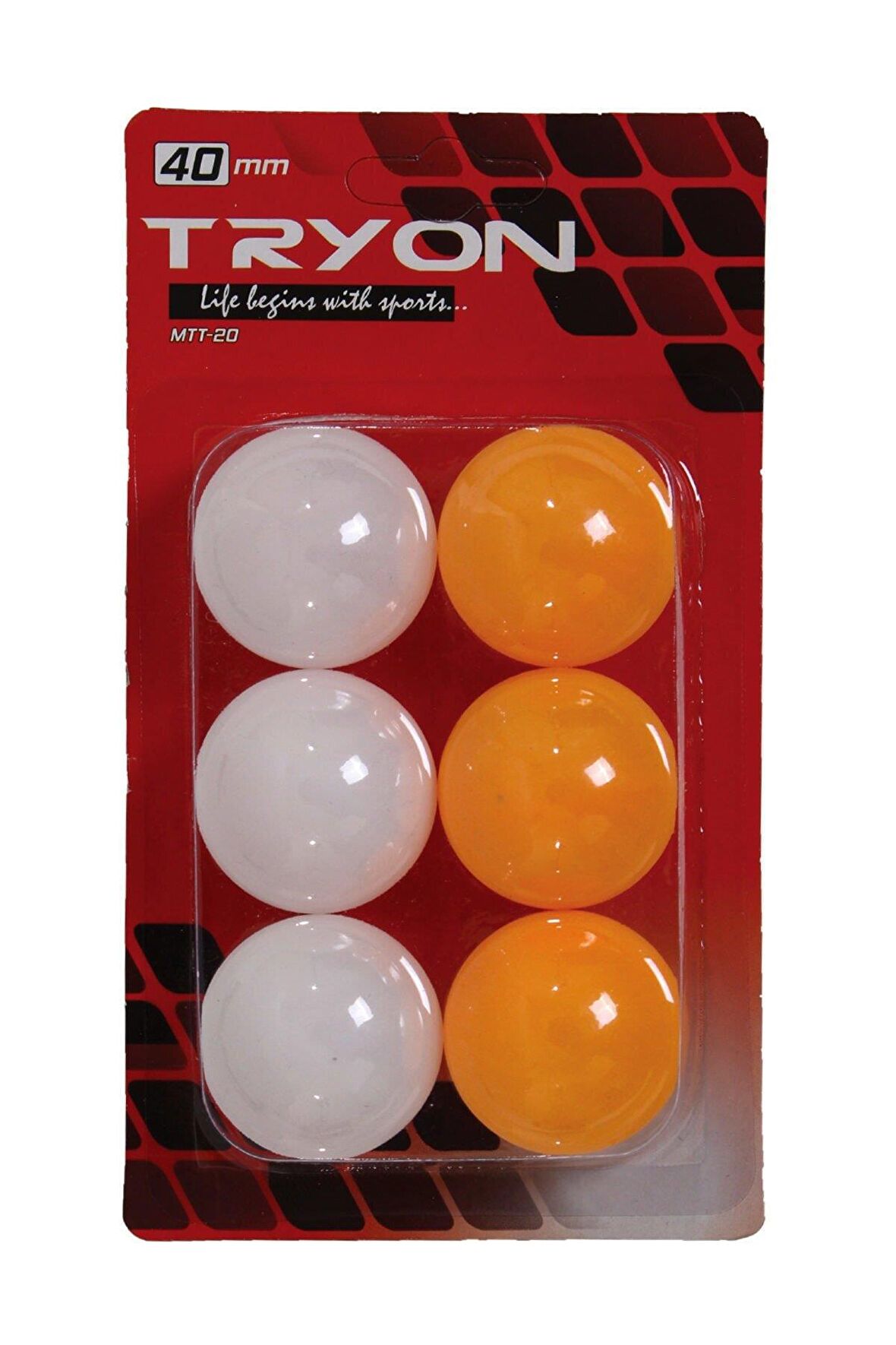 Tryon Masa Tenisi Topu 6 Lı MTT-20