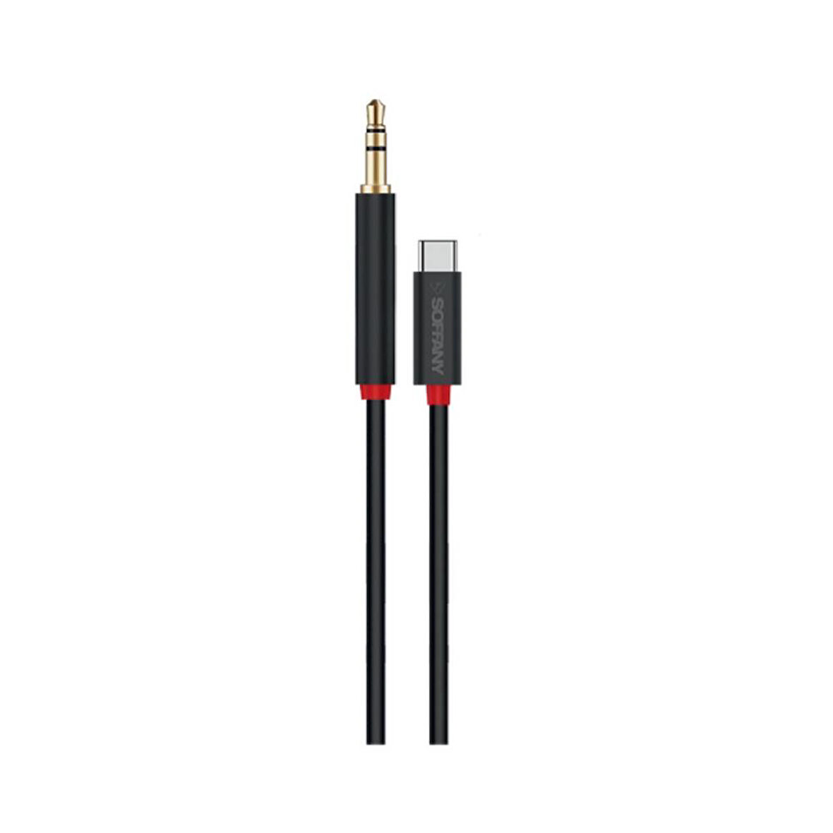 3.5 mm Jack AUX to Type-C Ses Kablosu Siyah