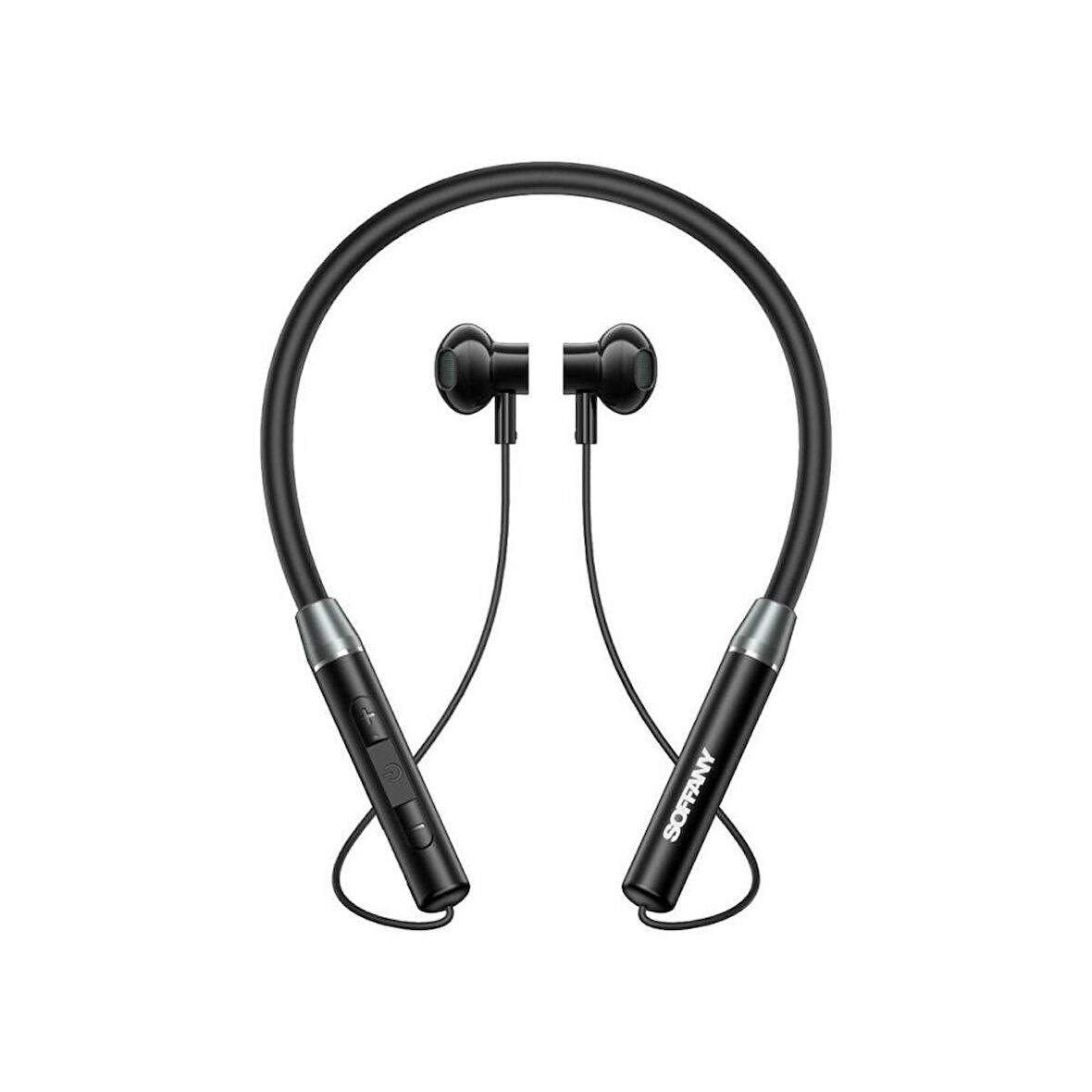 Magnet Serisi Boyun Askılı Bluetooth 5.3 Kulaklık Siyah