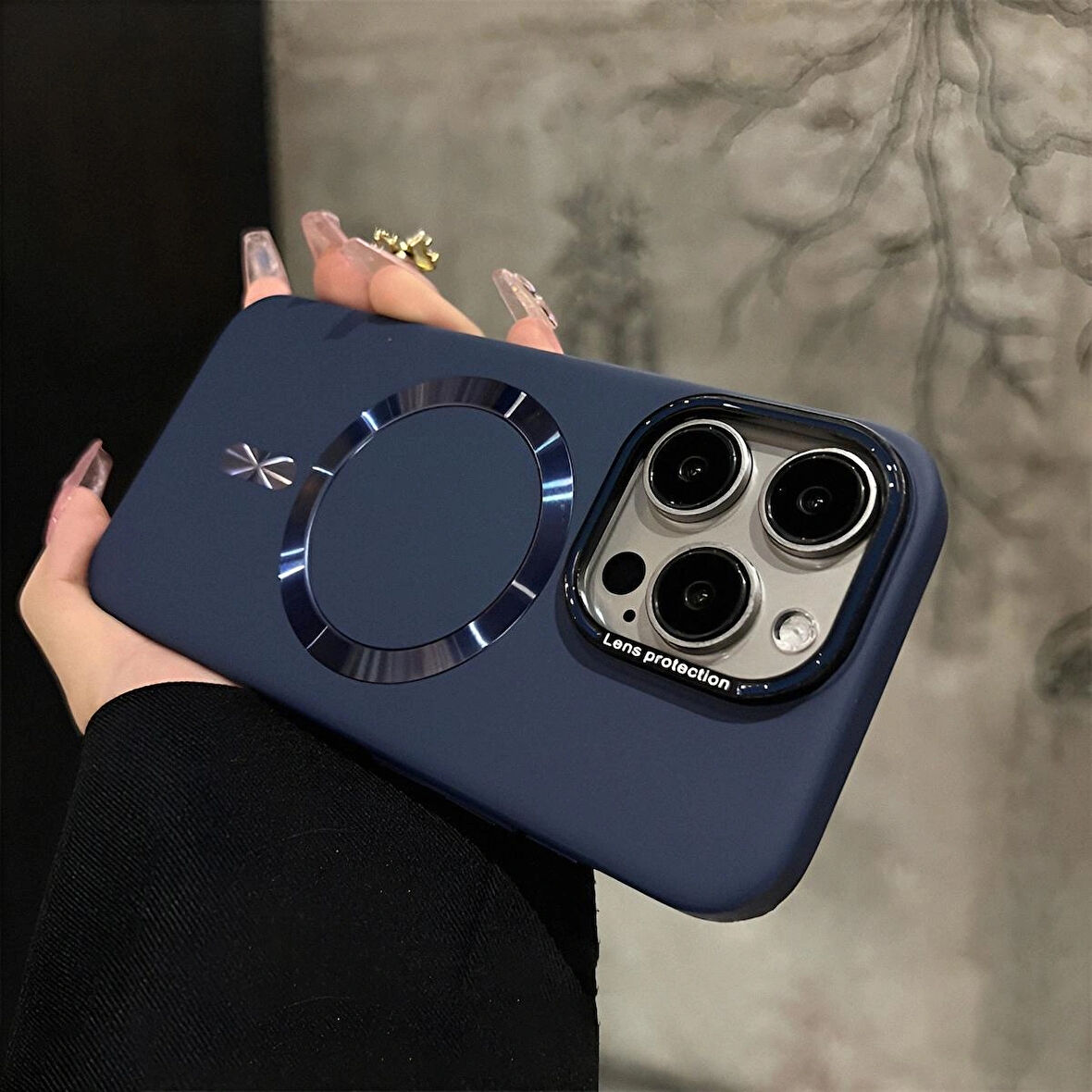 Iphone 16 ProMax Uyumlu Lens Koruma Hediyeli Mat MagSafe Özellikli Kılıf