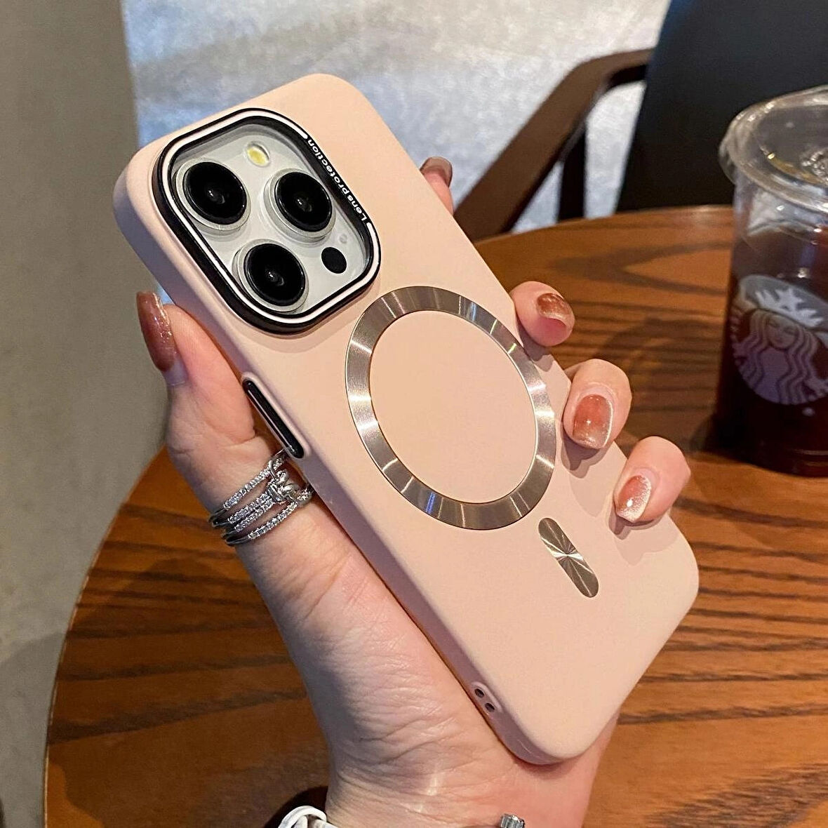 Iphone 16 PRO Uyumlu Lens Koruma Hediyeli Mat MagSafe Özellikli Kılıf