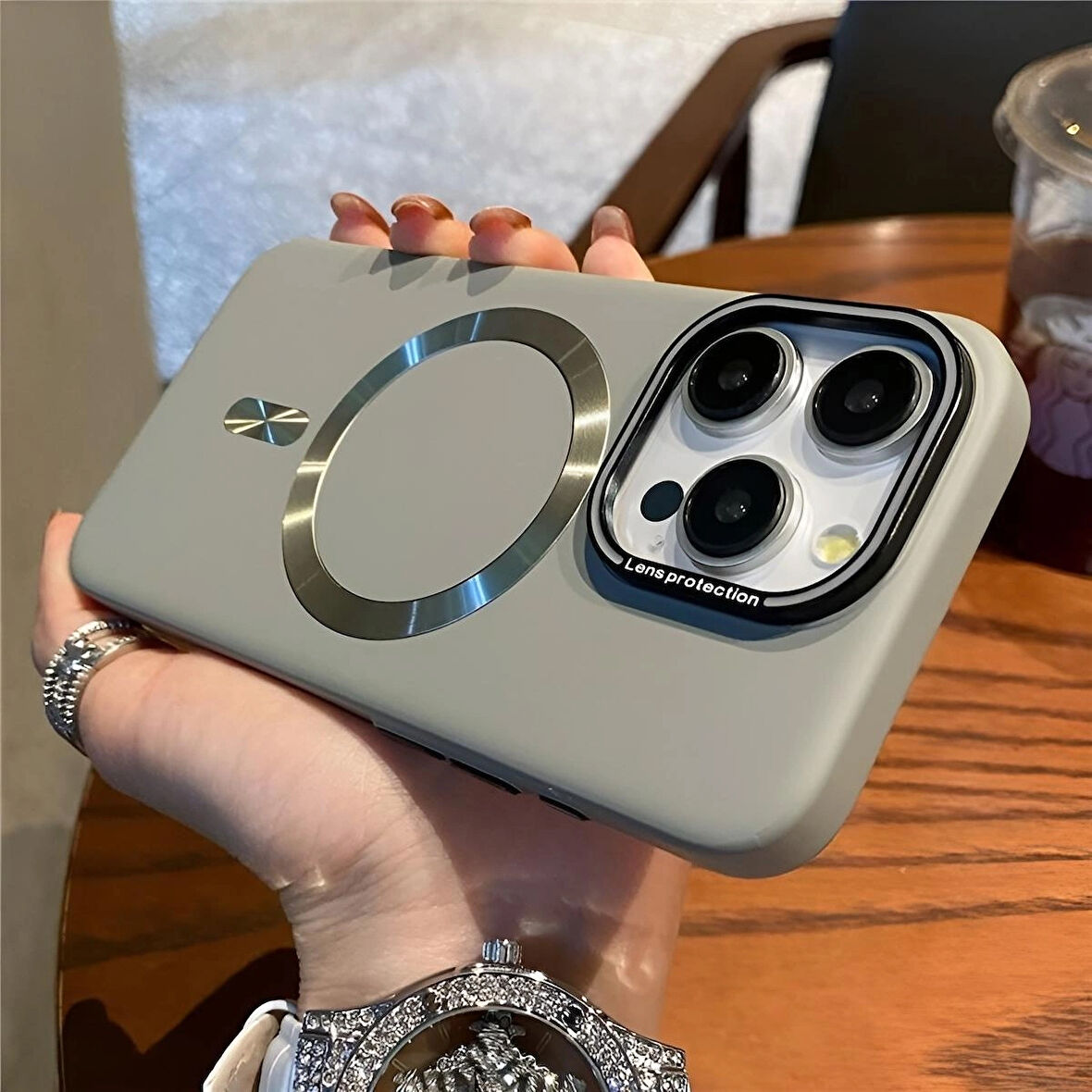 Iphone 15 Uyumlu Lens Koruma Hediyeli Mat MagSafe Özellikli Kılıf