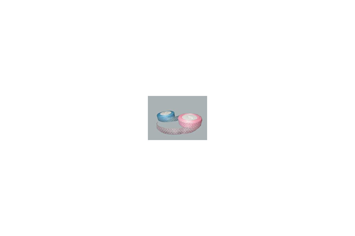 KURDELA ORGANZE PUANLI 2 CM PEMBE 23 MT 1 ADET