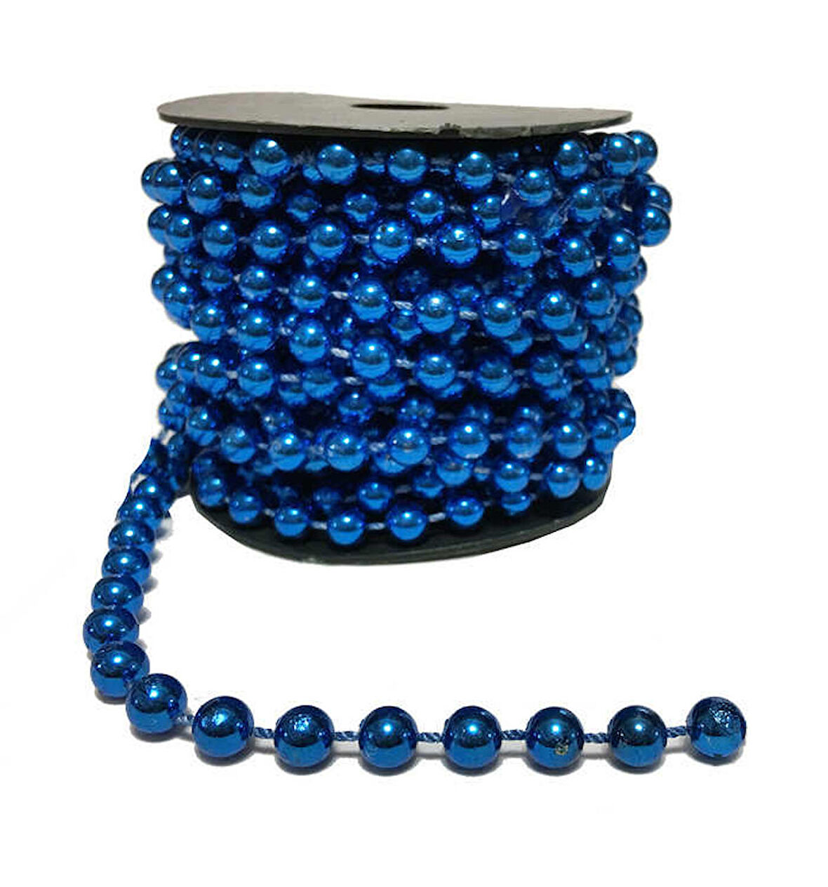 İnci İpe Dizili Lacivert 8 Mm ( 8 Metre )