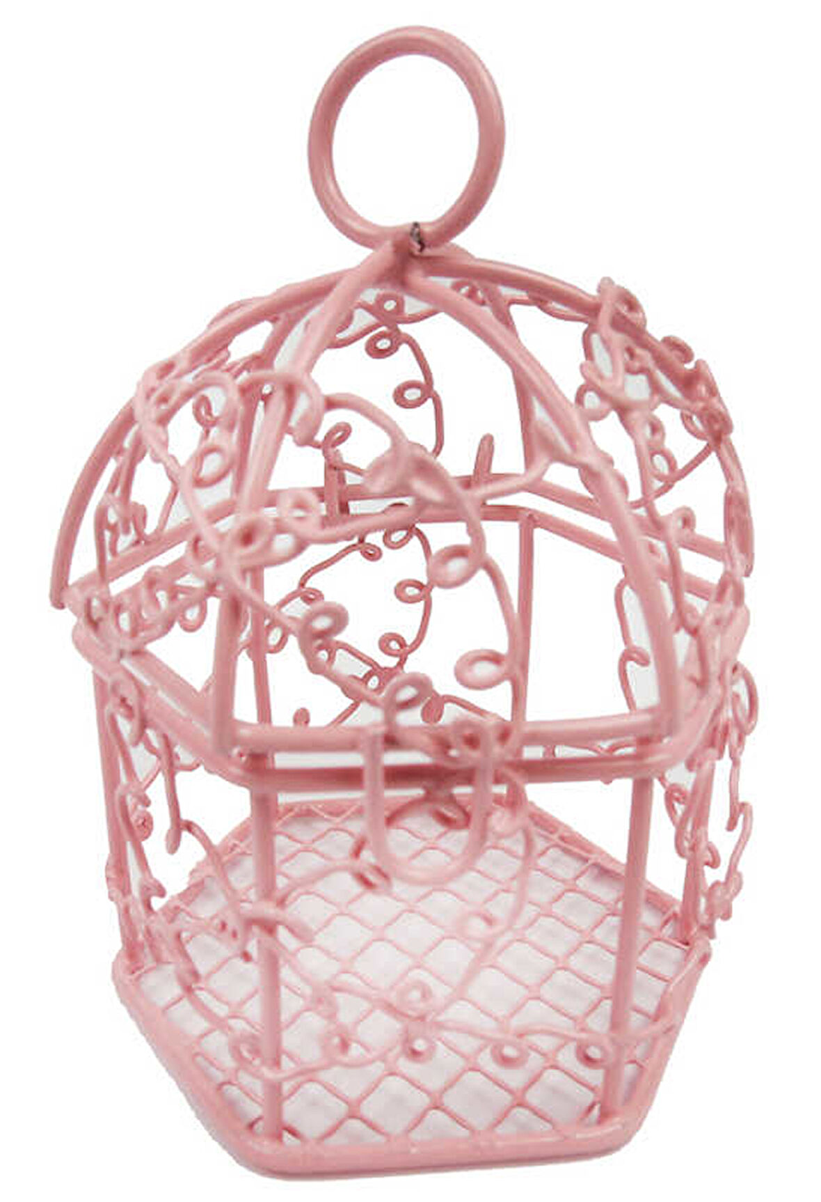 KUŞ KAFESİ MİNİK PEMBE 1 ADET