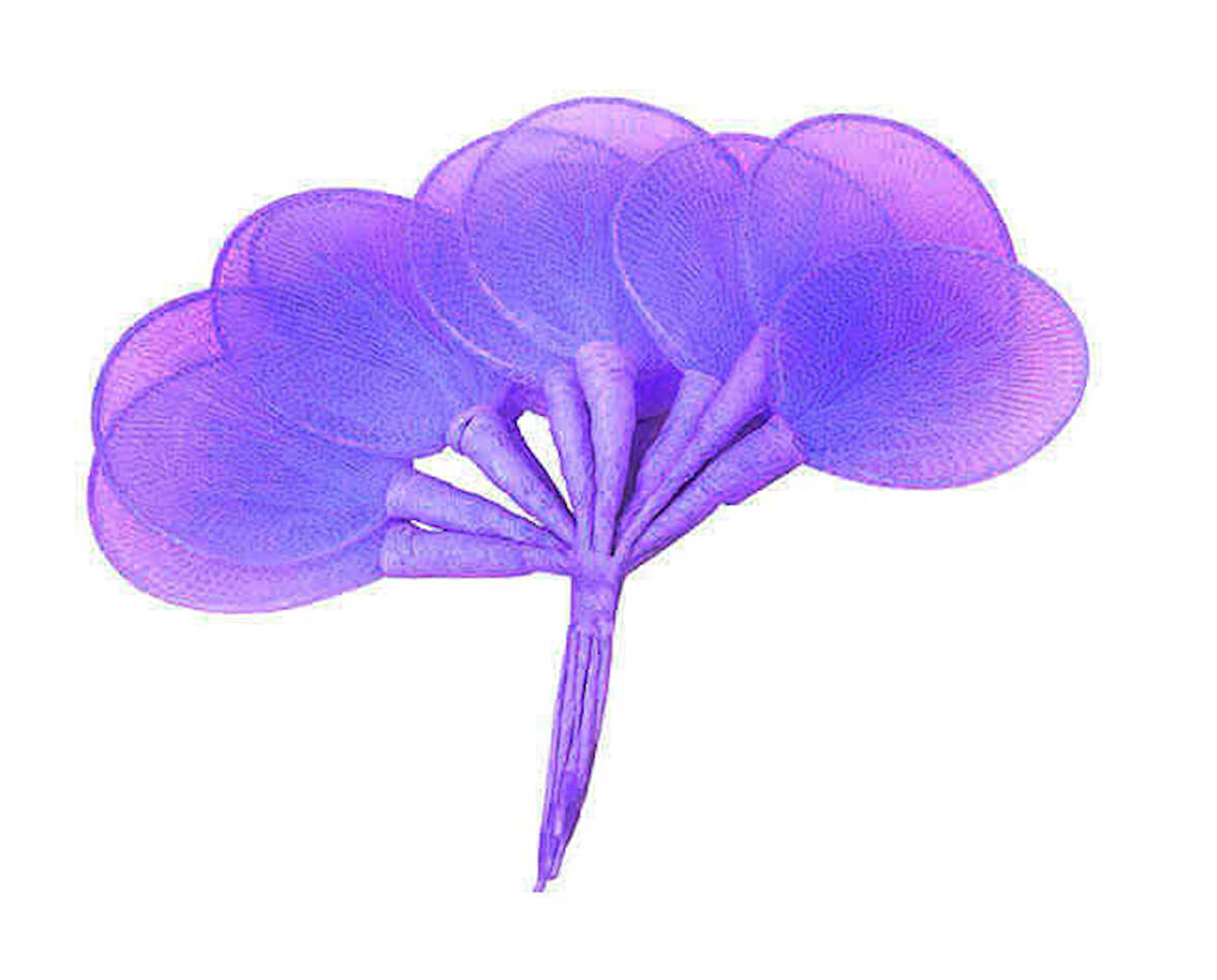 Raket Tül Mor 3.5x10 Cm ( 100 Adet )