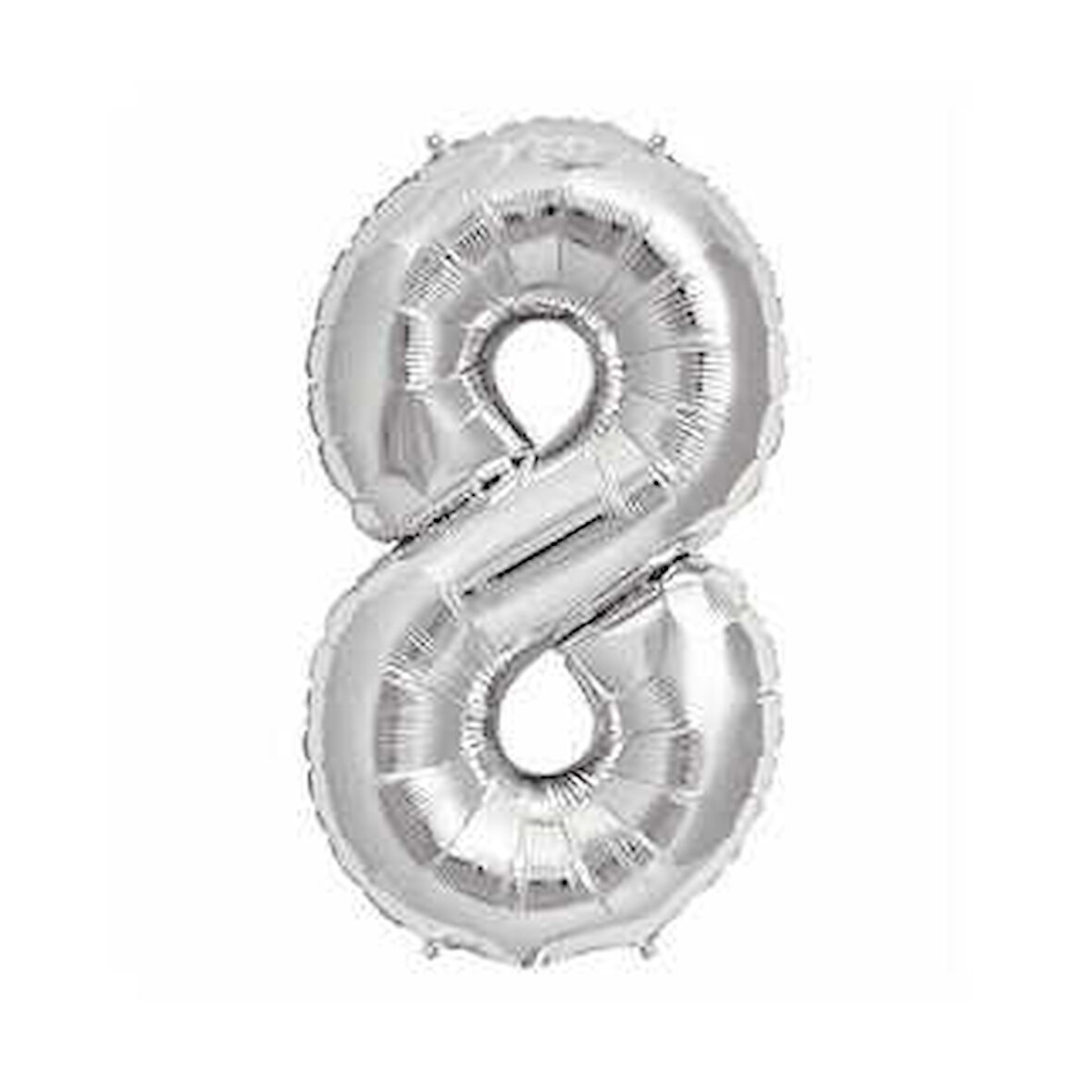 FOLYO BALON RAKAM 8 GÜMÜŞ 16 INC(40CM) 1 ADET