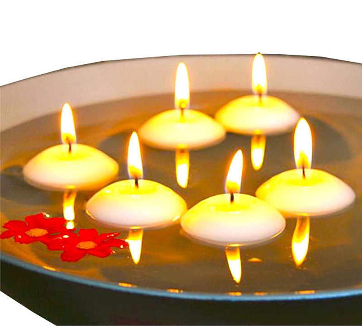 Mum Tealight Yüzen Mum Beyaz 3.5 Cm ( 20 Adet )