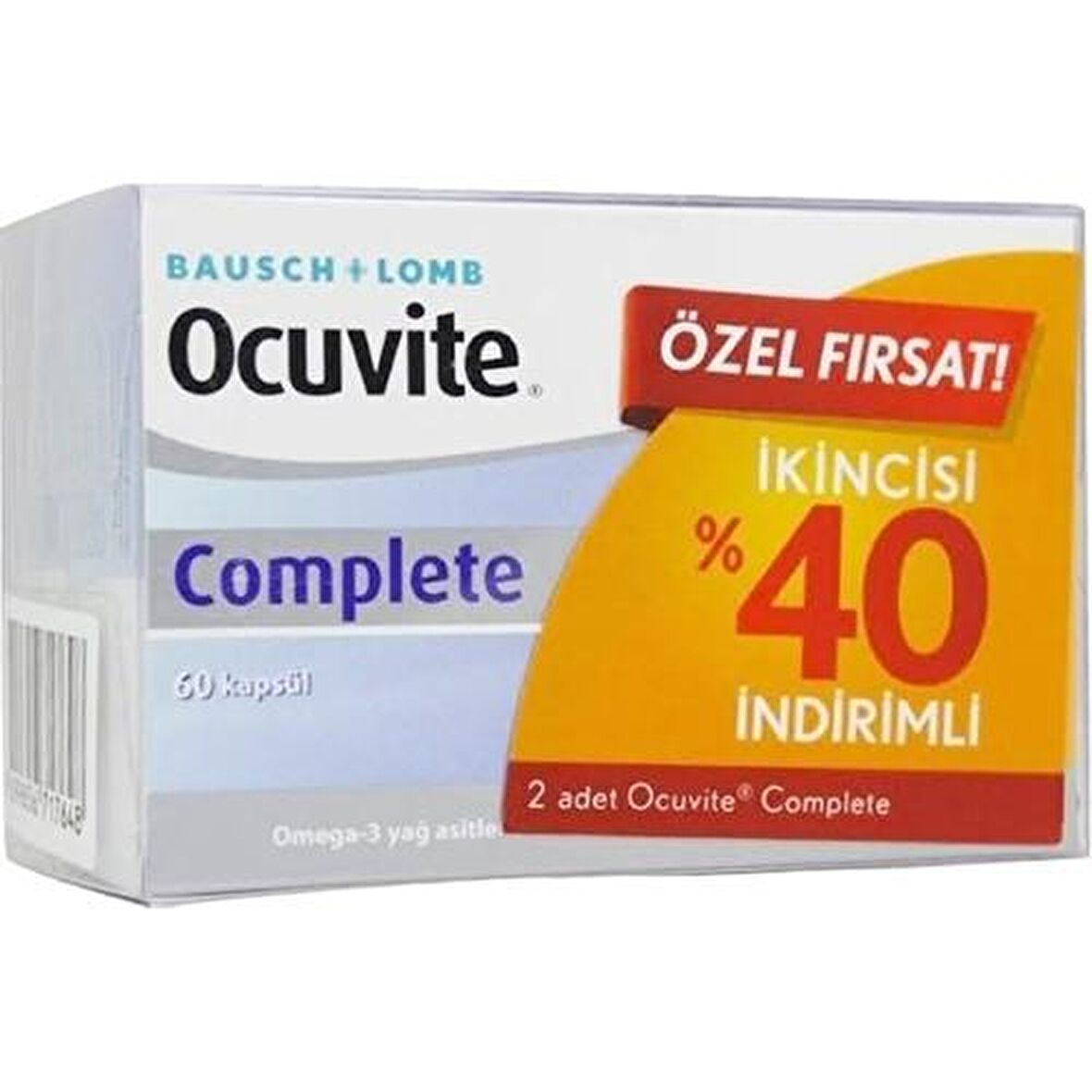 Baushe Lomb Ocuvite Complete 2'li Fırsat Paketi 2 x 60 Kapsül