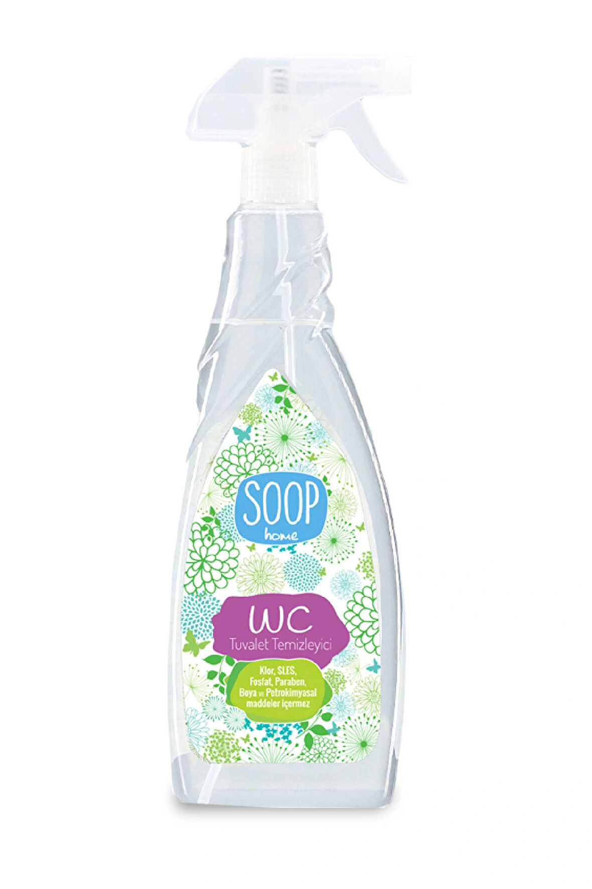 SOOP Home Tuvalet Temizleyici Spreyi 750 ml | Bitkisel Yağ Bazlı Sabun | 750 ml