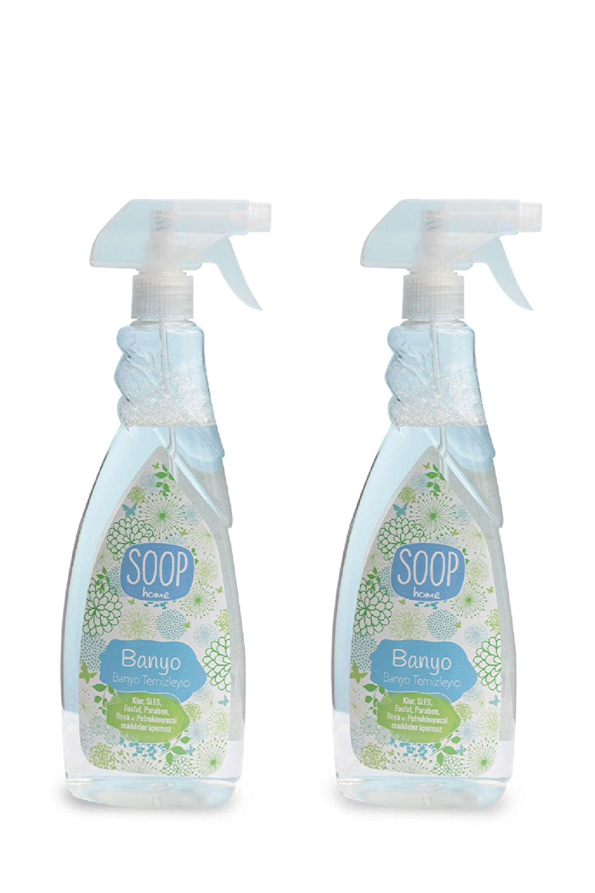 SOOP Kireç Sökücü Banyo Temizleyici 2x 750 ML| Doğal Ve Vegan Formül | Zorlu Kirler İçi Ferah Kokulu