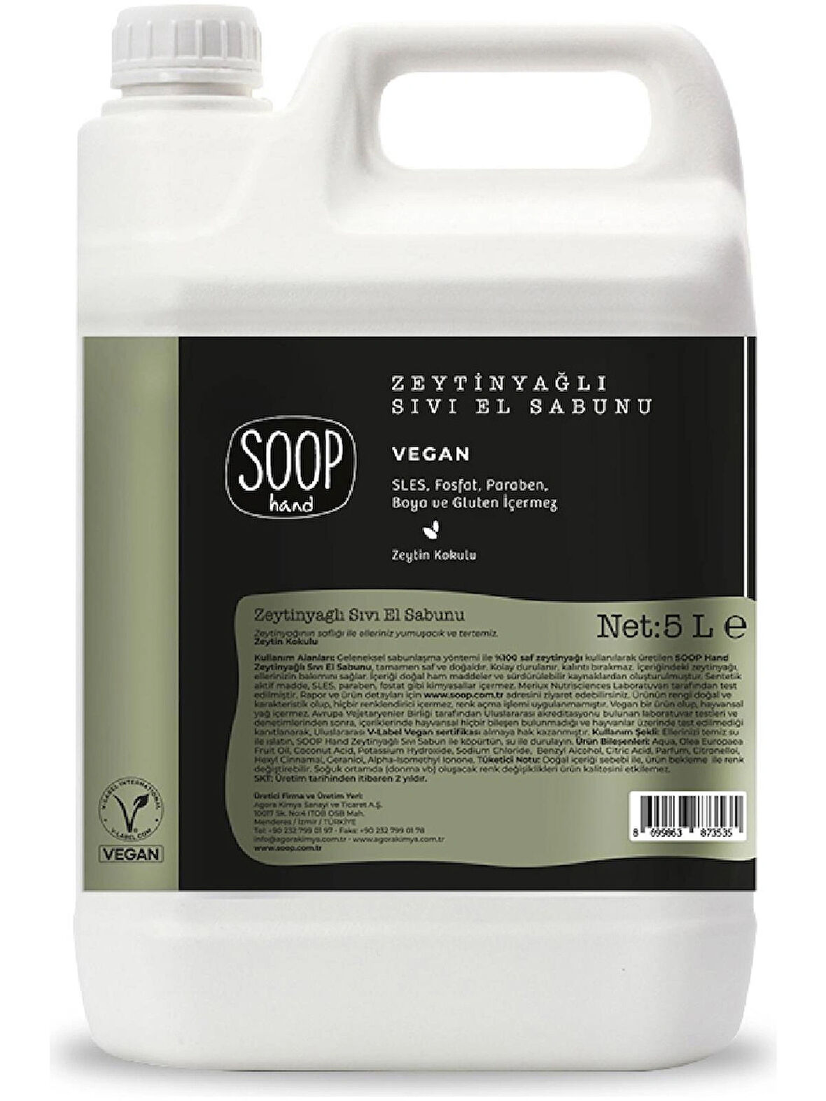  Sıvı El Sabunu Zeytinyağlı 5 L Refill | %100 Saf Zeytinyağlı | Vegan Ve Doğal İçerik | Kolay Durulanır 1 Sıvı El Sabunu Zeytinyağlı 5 L Refill | %100 Saf Zeytinyağlı | Vegan Ve Doğal İçerik | Kolay Durulanır 2 Sıvı El Sabunu Zeytinyağlı 5 L Refill |