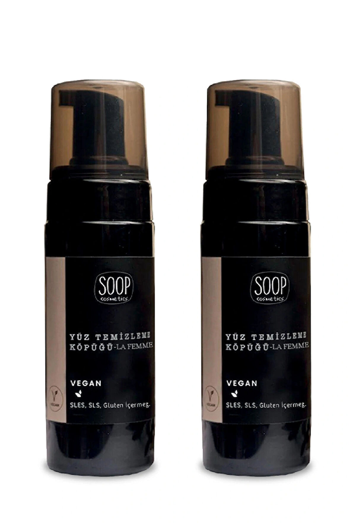 SOOP Yüz Temizleme Köpüğü Nemlendirici Etkili 2 x 150 ml | Hindistan Cevizi Yağı |Hassas Ciltlere Uygun 