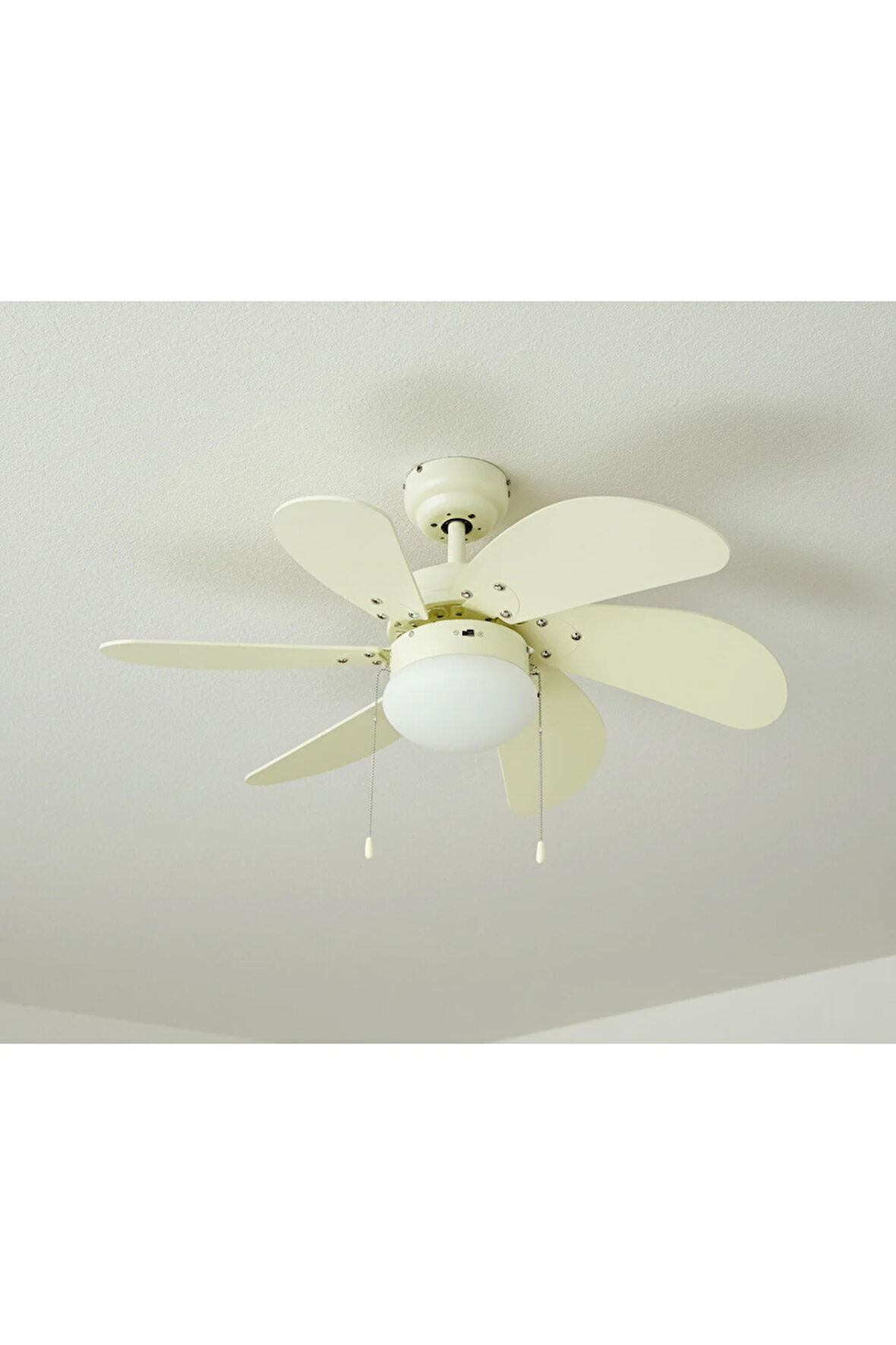 KCF281 DEKORATİF TAVAN VANTİ 60W 30"BEYAZ AHSAP TAVAN VANTİLATÖR - Ahşap