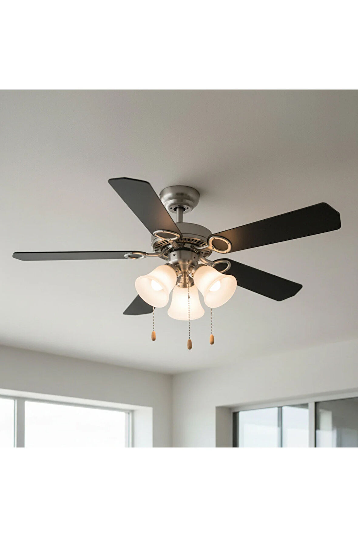 5 Kanatlı Metal Dekoratif Tavan Vantilatörü 60W KCF284