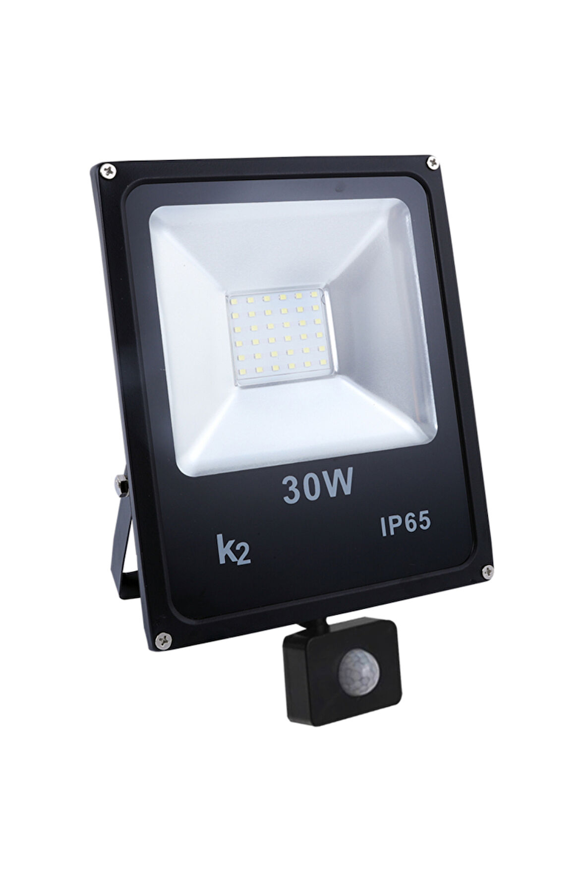 KLF159B Hareket Sensörlü Alüminyum Döküm COB LED Projektör 30W Beyaz Işık