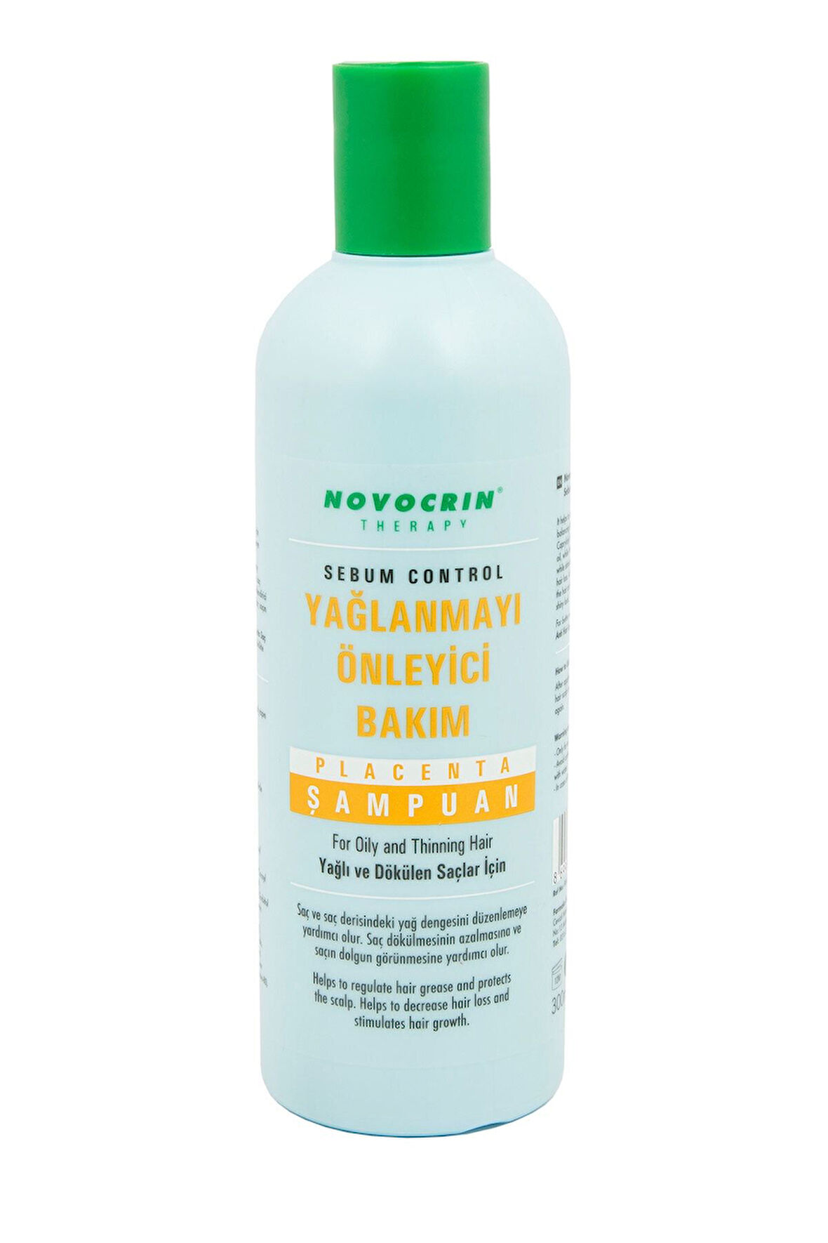 NOVOCRİN PLACENTA YAĞLANMA ÖNLEYİCİ BAKIM ŞAMPUANI 300 ML