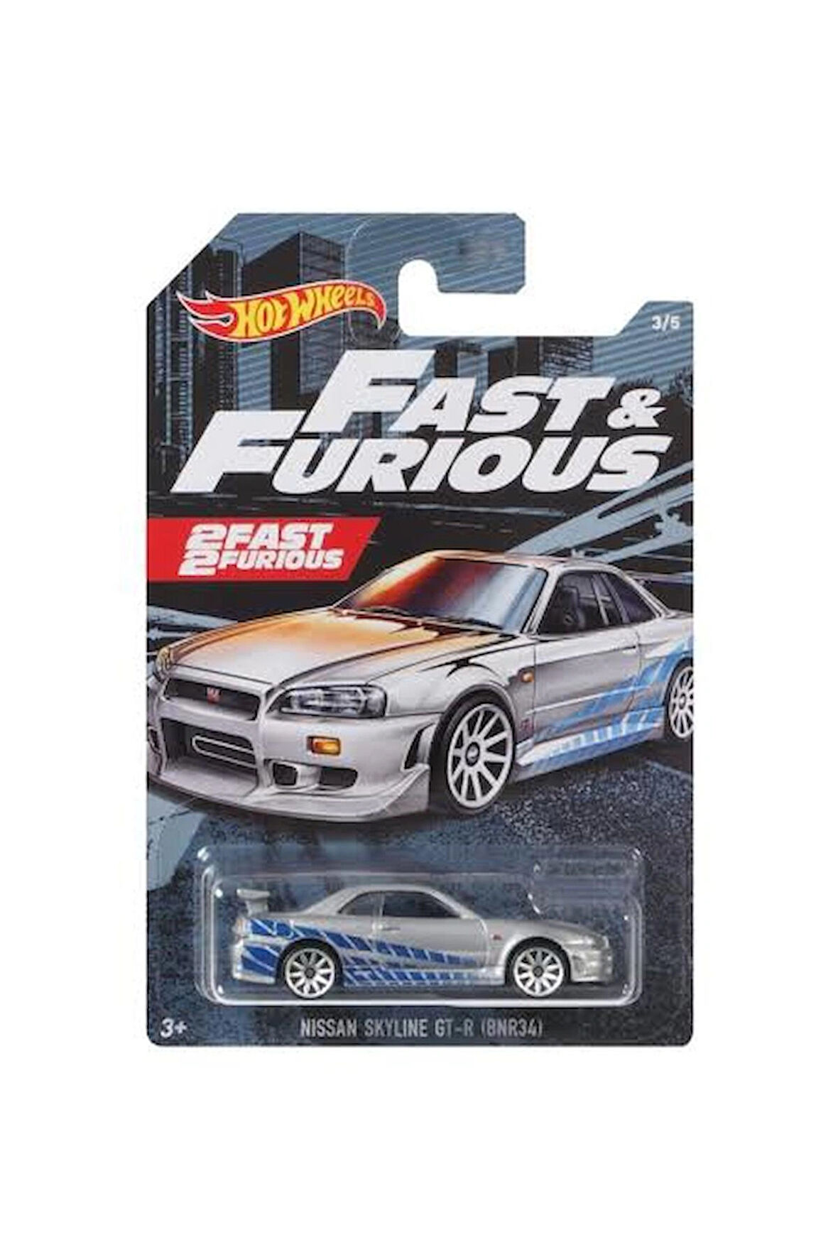 Hot wheels nissan skyline Fast And Furious 1:64 ölçek GTR