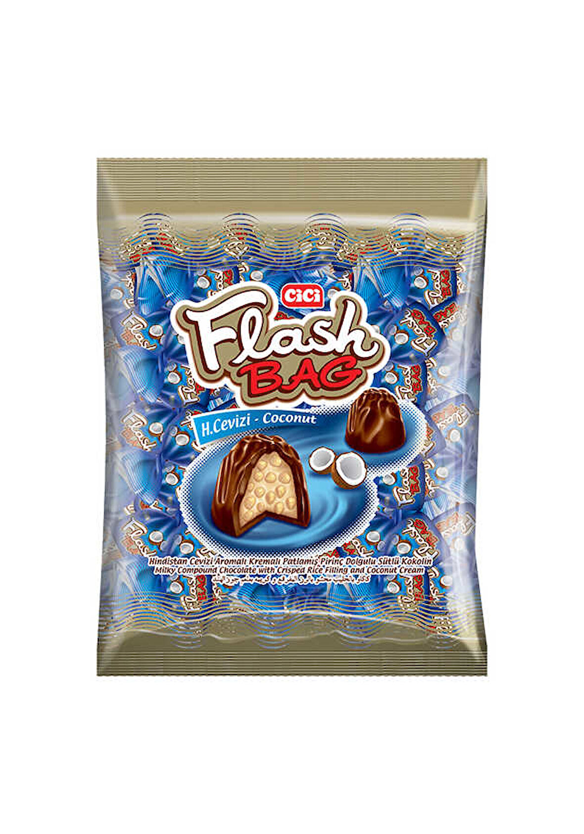 Cici Flash Bag Hindistan Cevizli 1000 Gr. (1 Poşet)