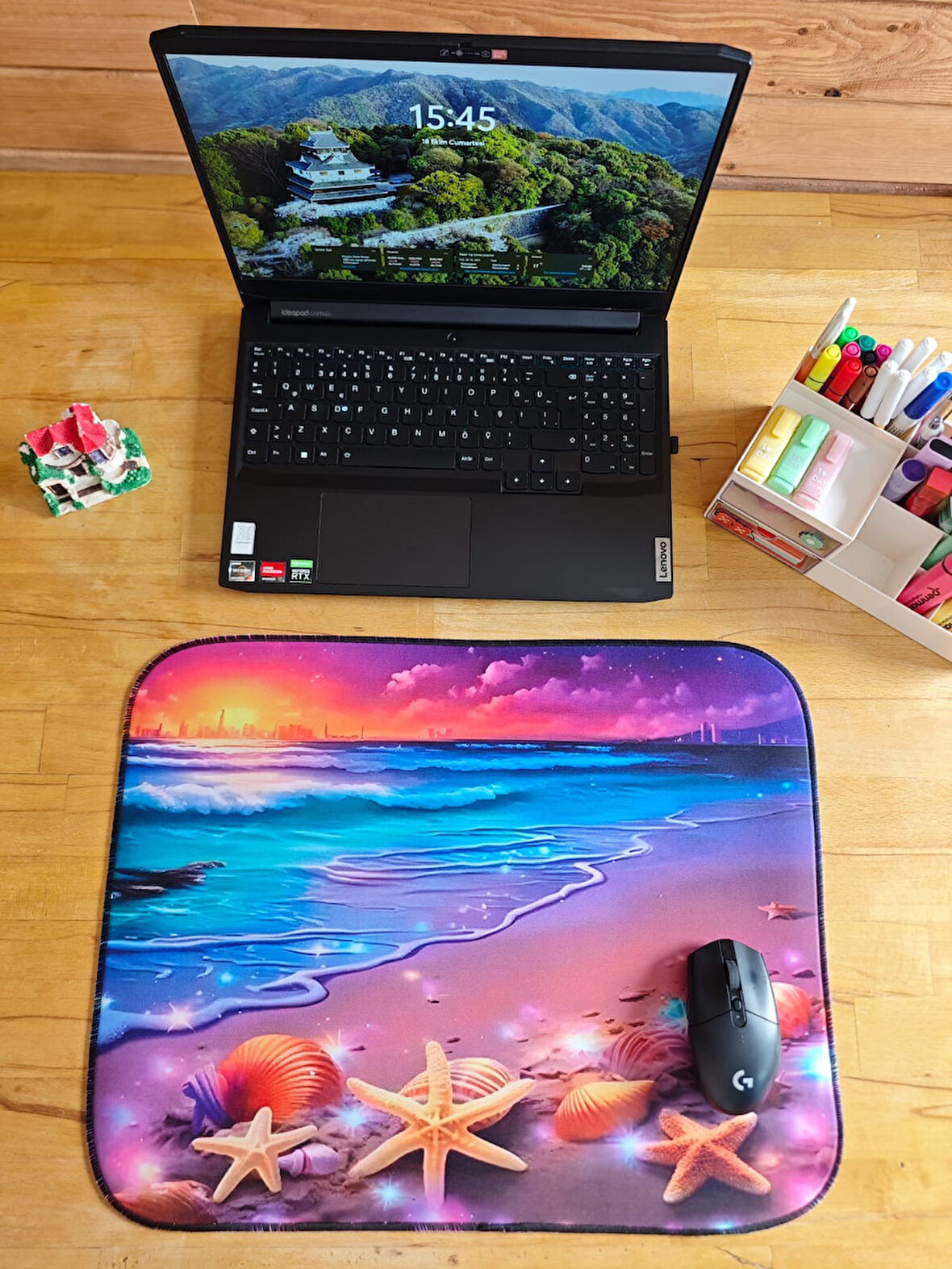 SGE TEKNOLOJİ 55X45 CM DENİZ YILDIZI KAYDIRMAZ TABAN SPEED YÜZEY OYUNCU MOUSE PAD GAMİNG PAD