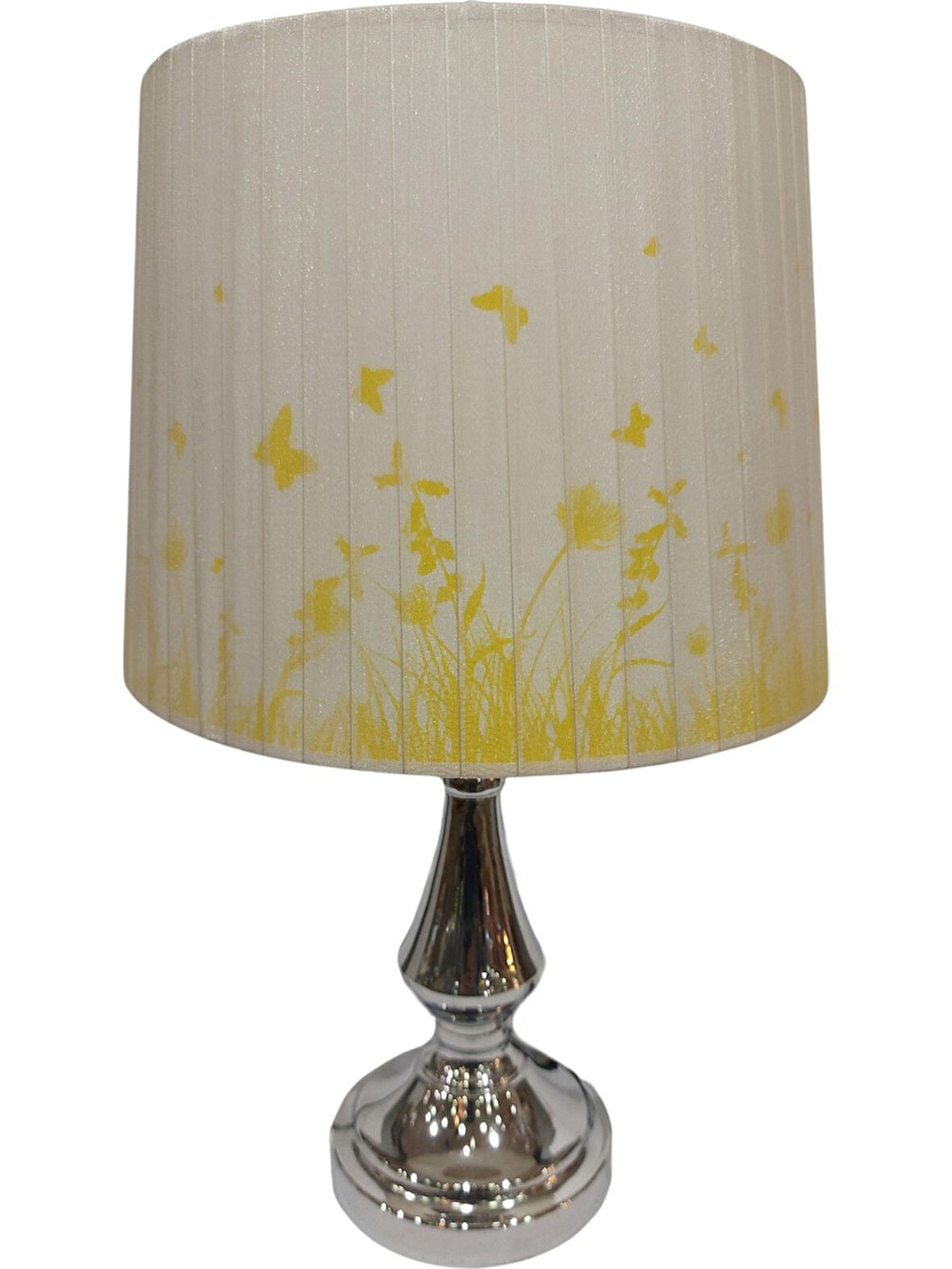 Biev Sarı Kelebekli Abajur