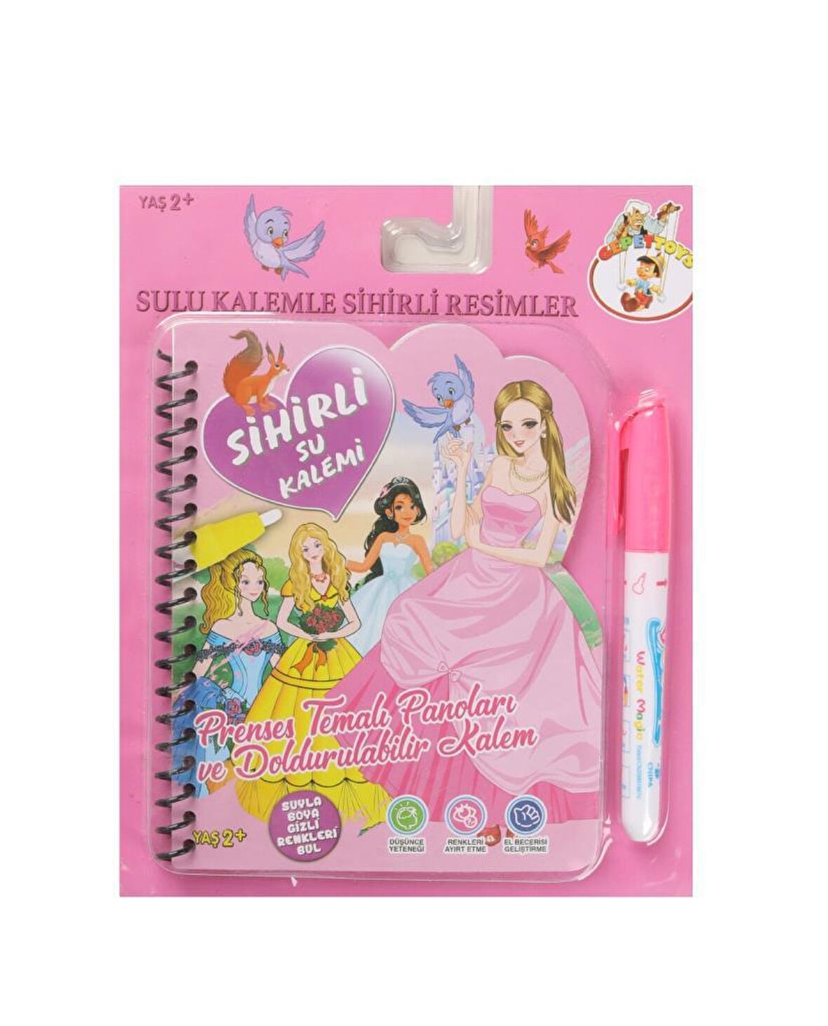 Sihirli Boyama Kitabı Water Magic Boyama Kitabı PRENSES TEMALI