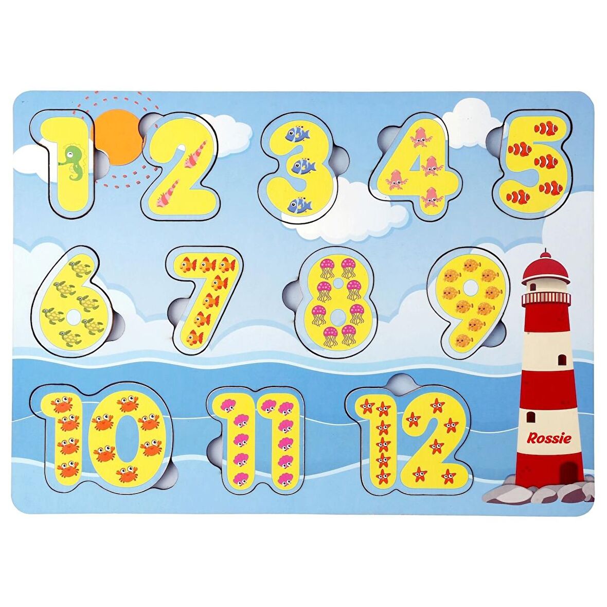 Rossie 3+ Yaş Büyük Boy Puzzle 12 Parça