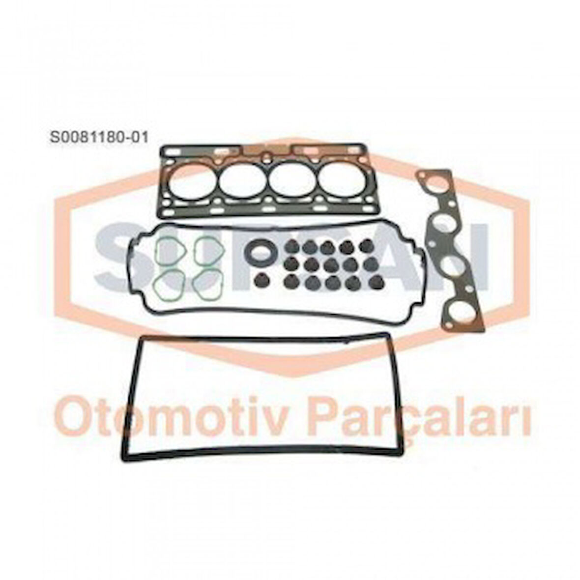 Renault Ust Takım Contası Renault Twingo, Clio 1,2 16v (eng, D4f) Keceli, Supap Lastıklı Skc LI (reinz) - Supsan S0081180-01