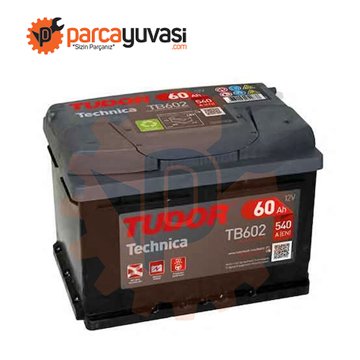 Aku Aku 12v 60 Ah 540a Lb2 (242×175×175) Tam Kapalı Alçak - Tudor Tb602