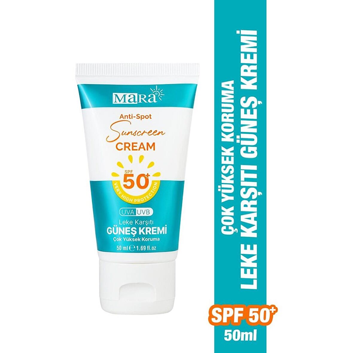 Mara Spf 50+ Leke Karşıtı Yüz Güneş Kremi Tüm Cilt Tipleri Için 50 ml