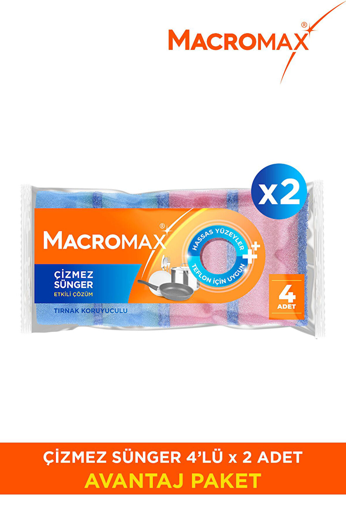 Çizmez Sünger - 8'Li Paket