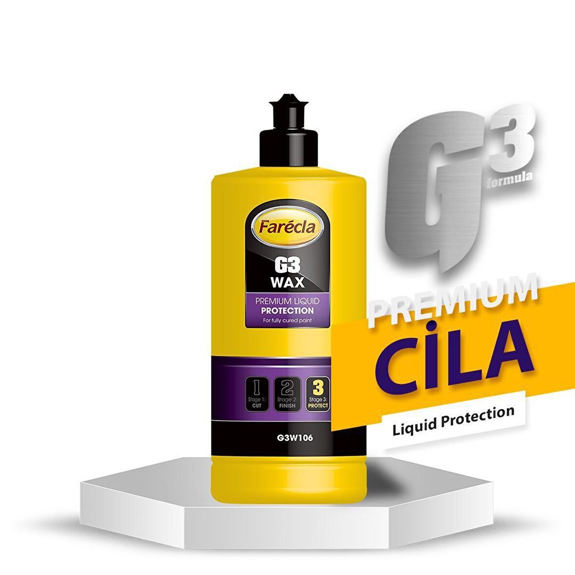 Farecla G3 Premium Cila 250 ML + Uygulama Pedi Hediyeli