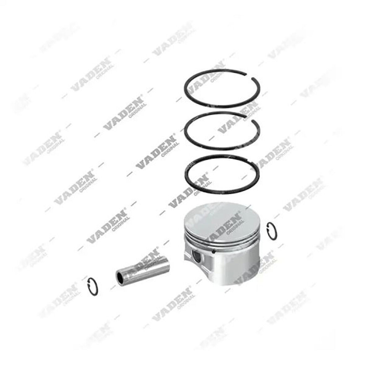 Mercedes Truck Kompresor Piston & Segman Ø85.00mm (0,25) Mercedes Axor Atego - Vaden 7000 851 101