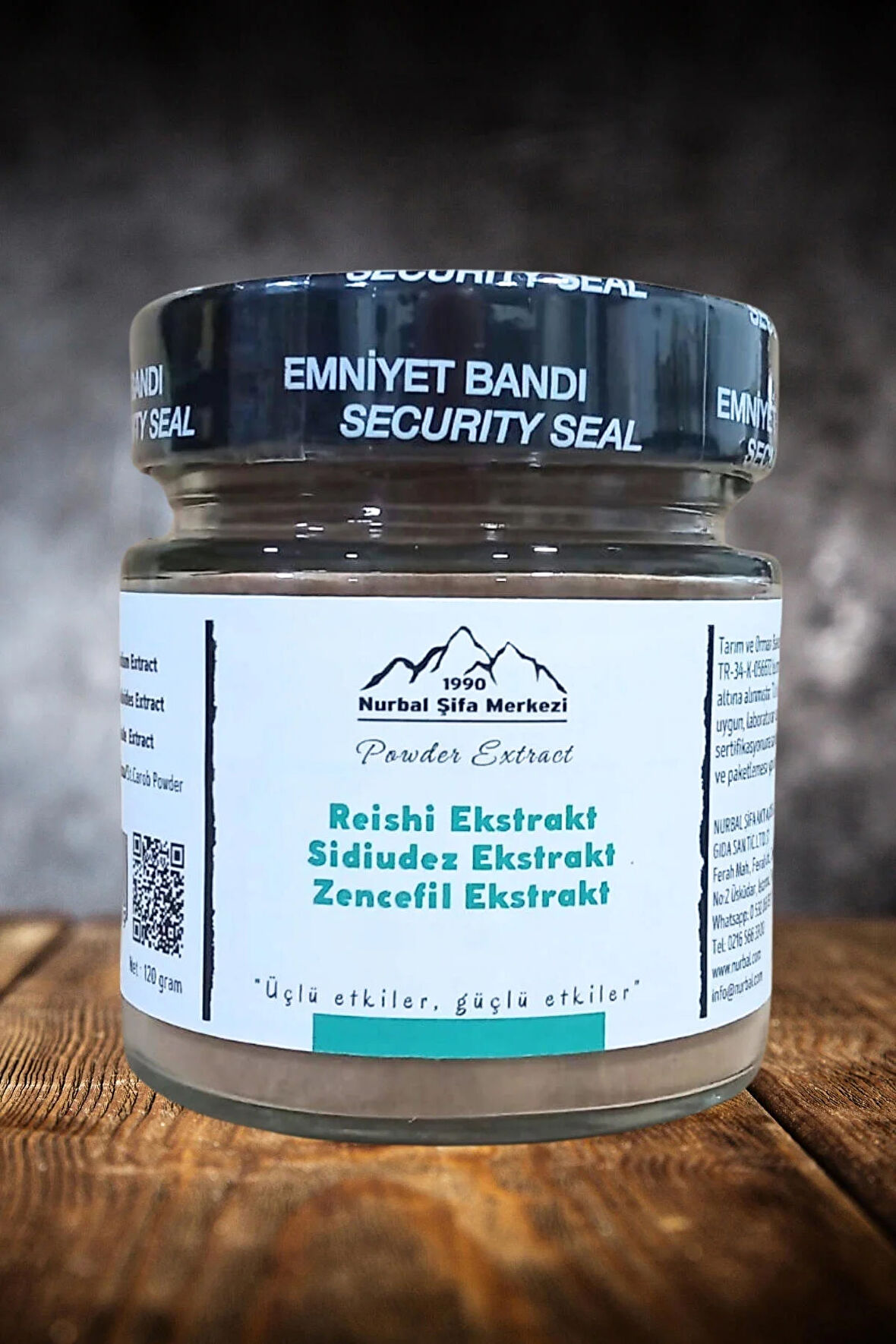Reishi, Sidiudez, Zencefil Ekstrakt 120 Gr Akc