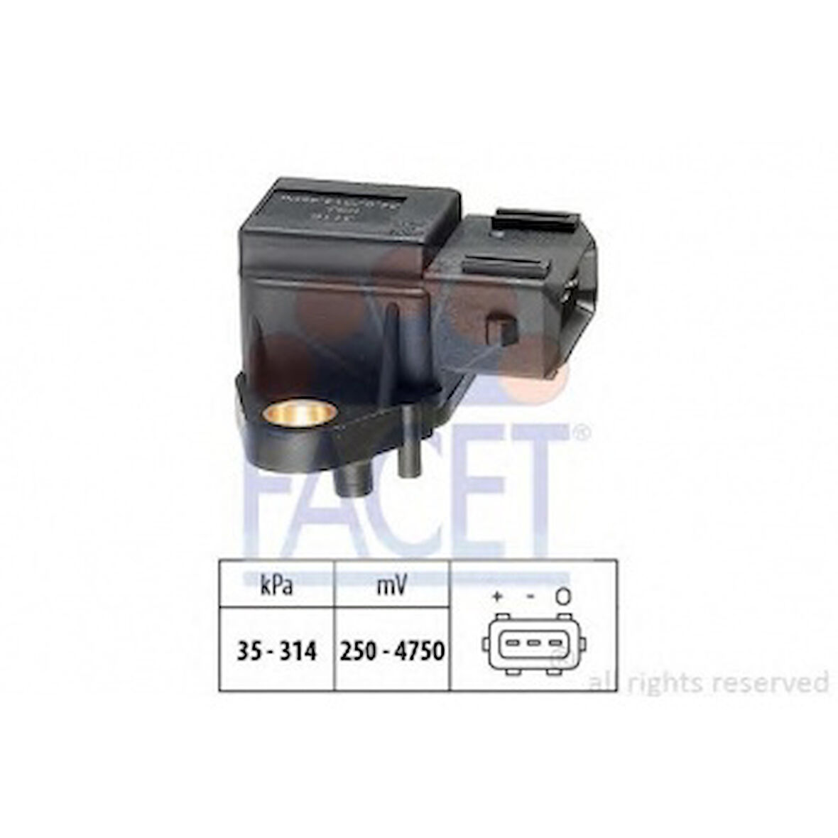 Bmw Manıfold Basınc Sensoru Bmw  M47 M57 1-E87/3-E46 E90/5-E60/7- E65 - Facet 10.3116