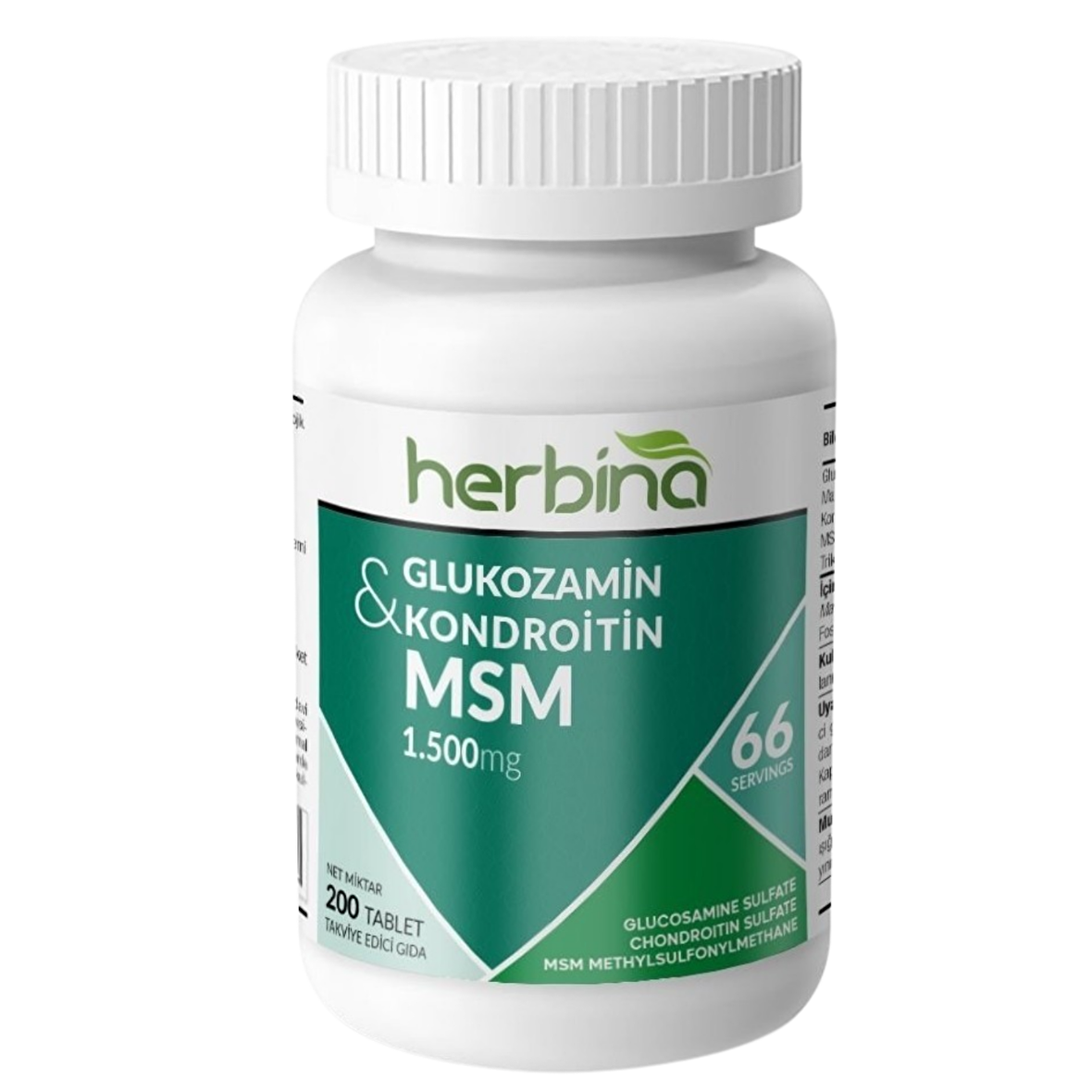 Glukozamin Kondroitin Sülfat MSM 200 Tablet