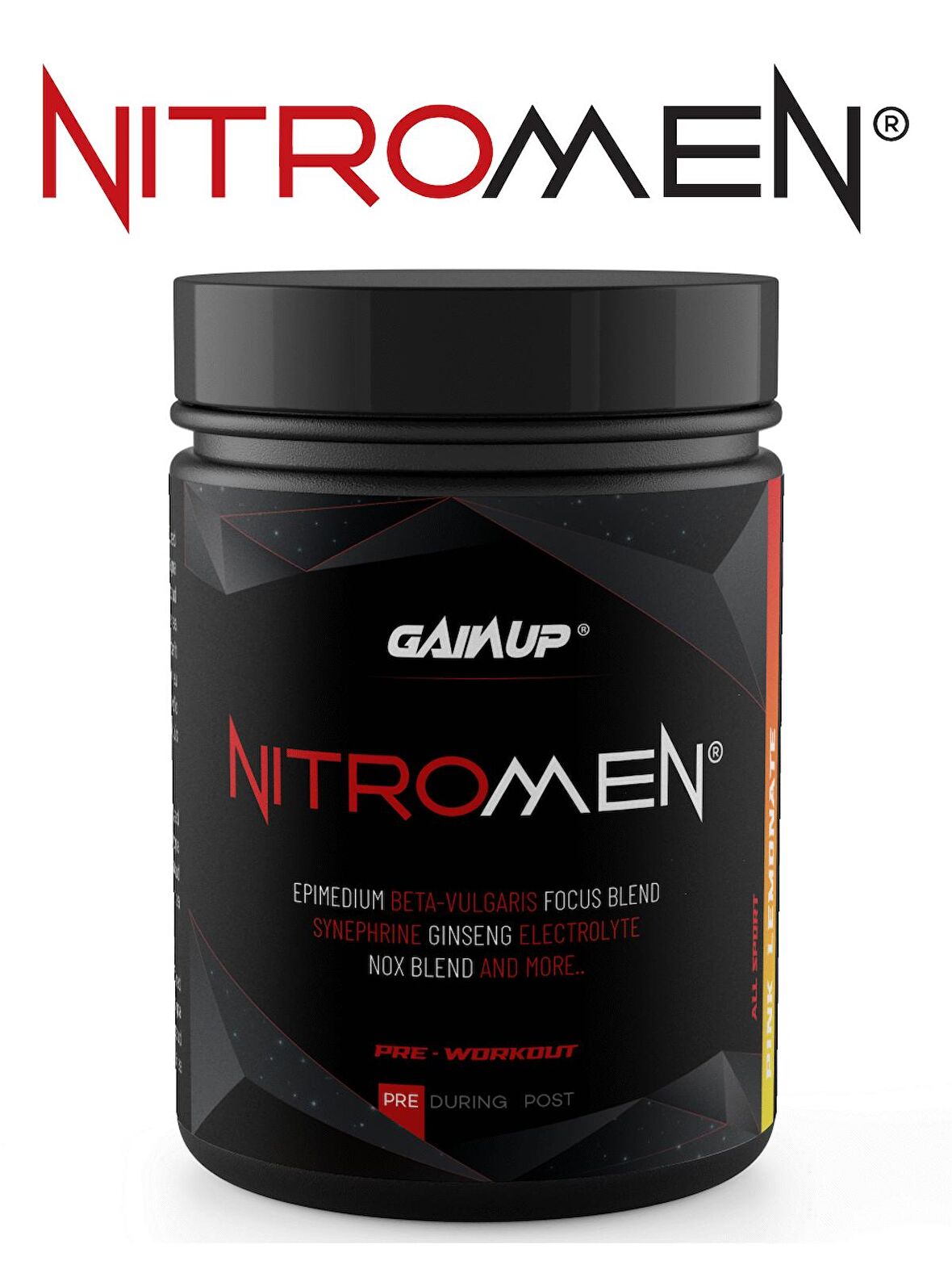 Gainup NitroMen Pre-Workout 407gr 30 Servis - Pink Lemonade Flavored