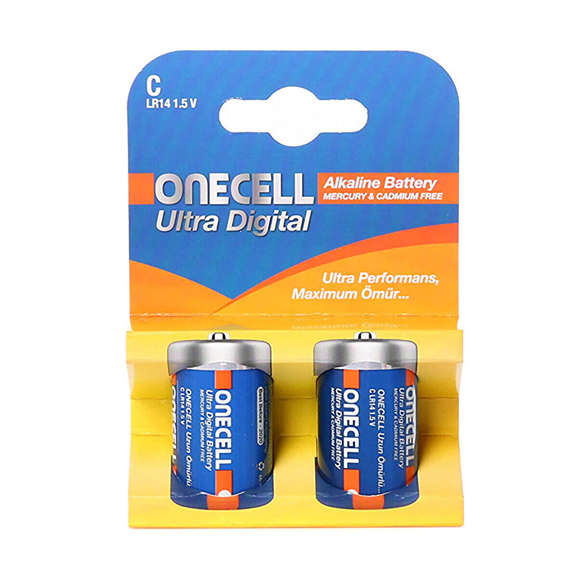 Onecell Ultra Dijital Alkalin C Boy Pil 2li