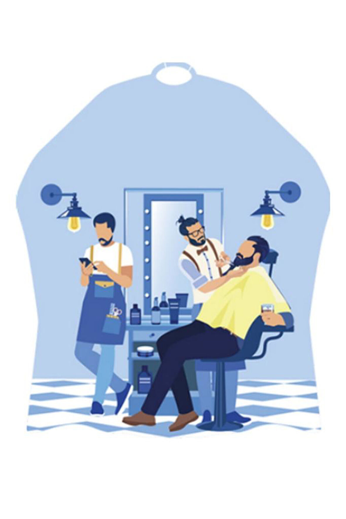 Lüx Penuar Berber Önlüğü Dijital Baskı 120x160 cm Model: 1081