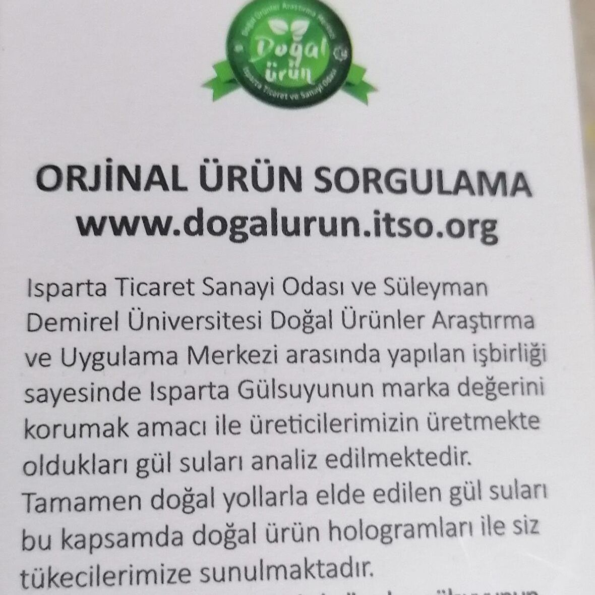 Gül Suyu %100 Doğal