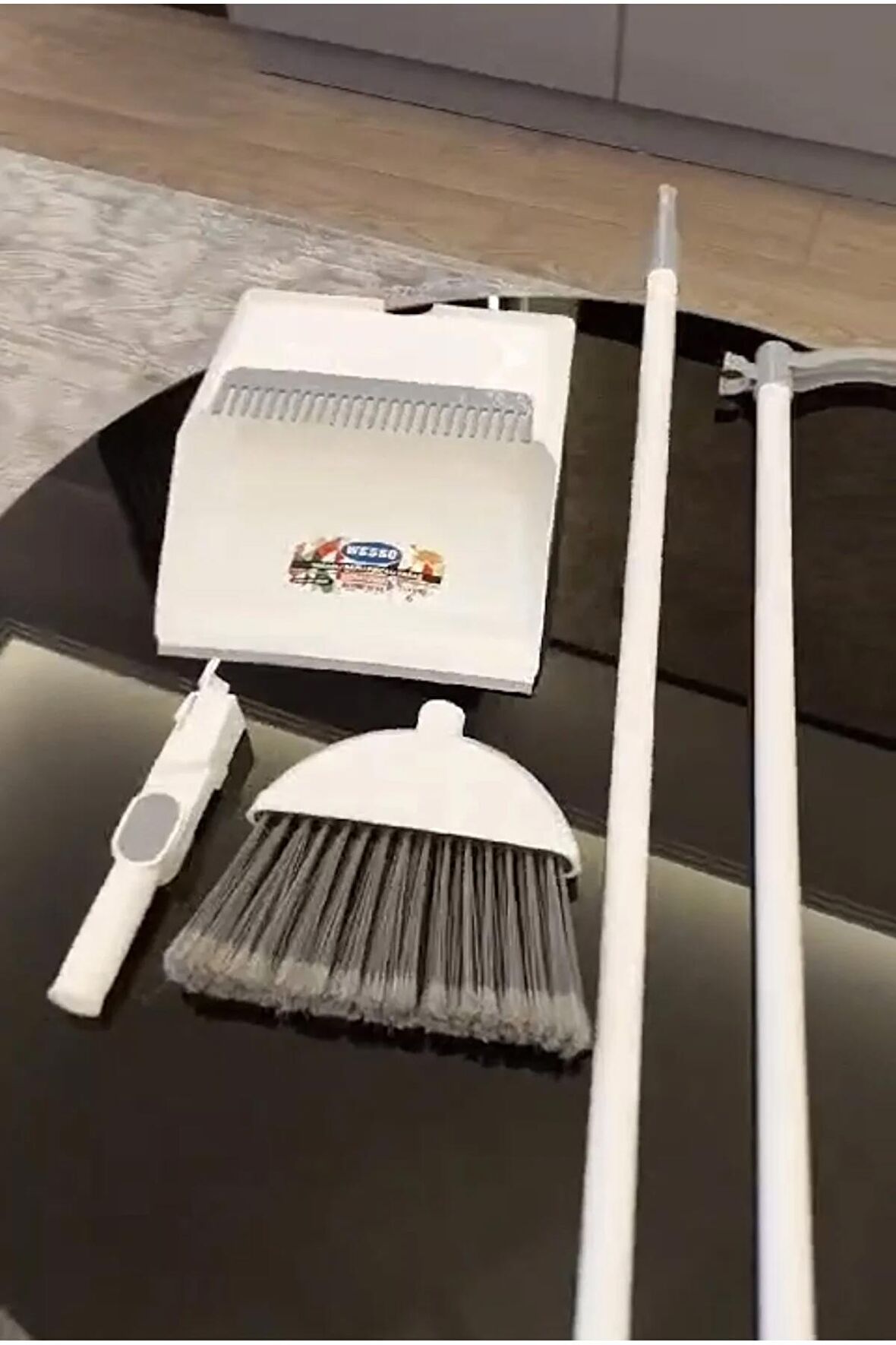 MAGIC BRUSH DUSTPAN KATLANIR FIRÇALI HAZNELİ FARAŞ TAKIMI