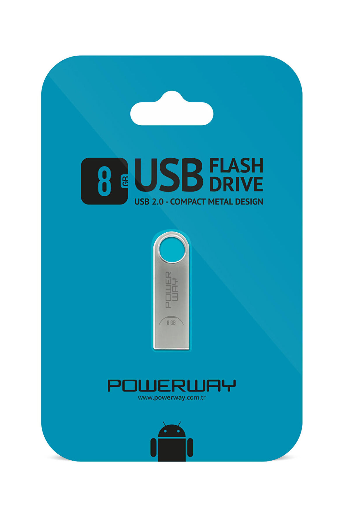 Powerway 8 GB Metal Usb Flash Bellek