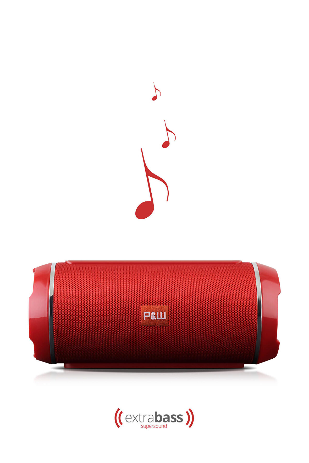 WRX05 90 dB SD Kart Aux Usb Girişli Kırmızı Kablosuz Bluetooth Speaker Hoparlör Ses Bombası FM Radyo